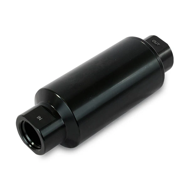 10 Micron Billet Aluminum Fuel Filter - Black - Image 2