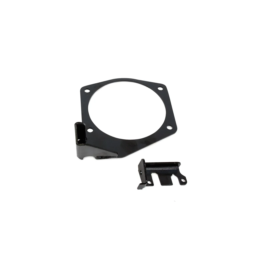 105mm 4-Bolt LS Throttle Cable Bracket - Black - Image 2
