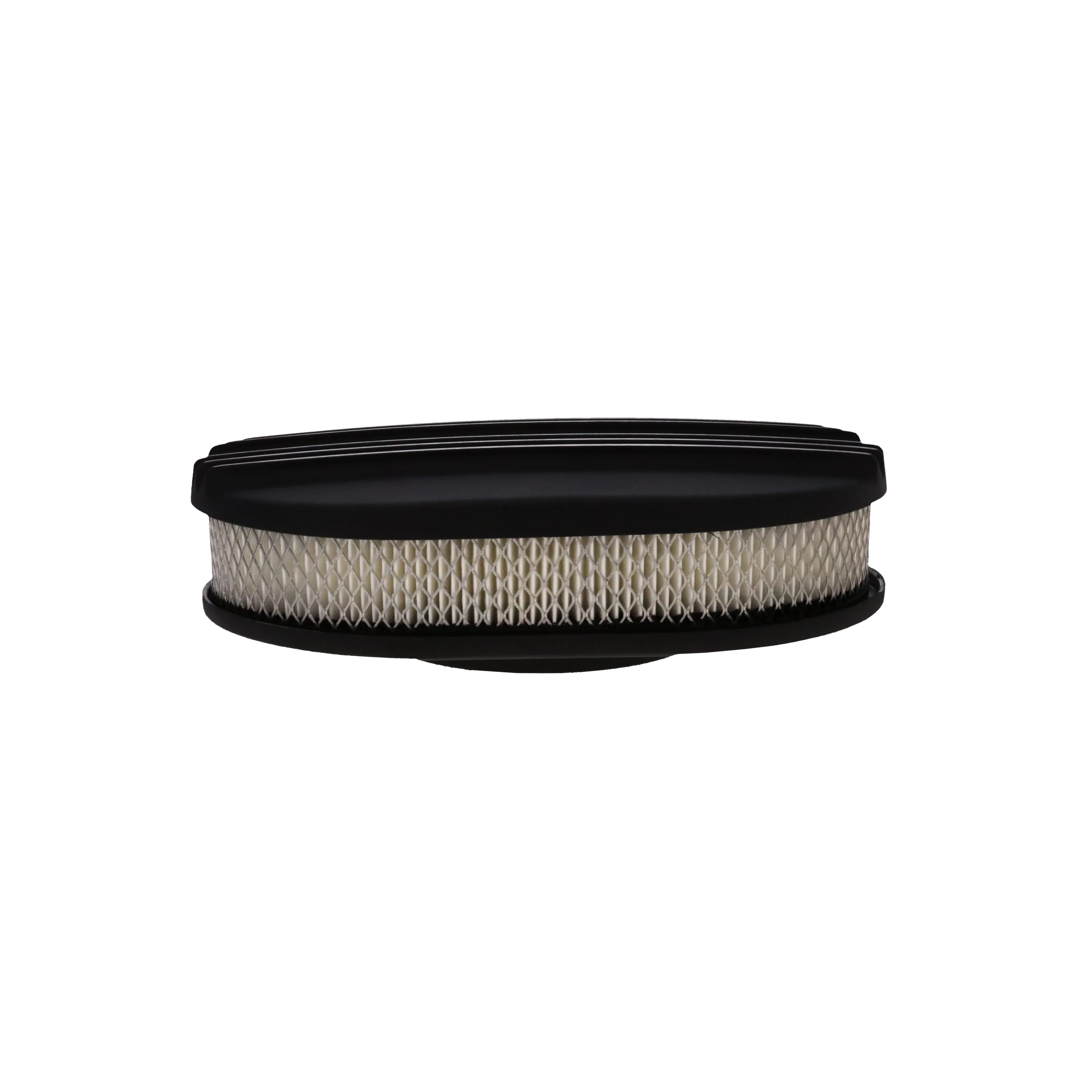 12" X 2" Center Finned Oval Aluminum Air Cleaner Kit, Paper Filter - Black - Image 5
