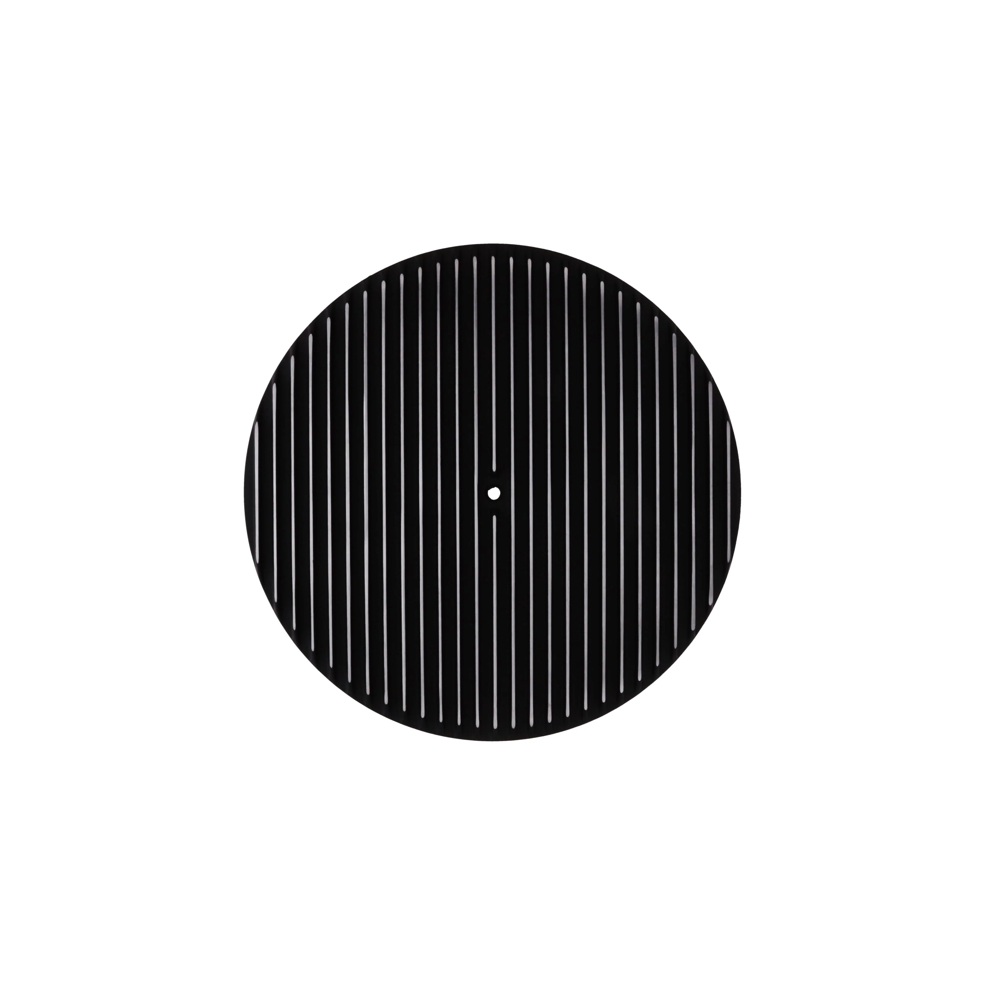 14" X 3" Full Finned Round Aluminum Air Cleaner Kit, Paper Filter, Flat Base - Black - Image 3