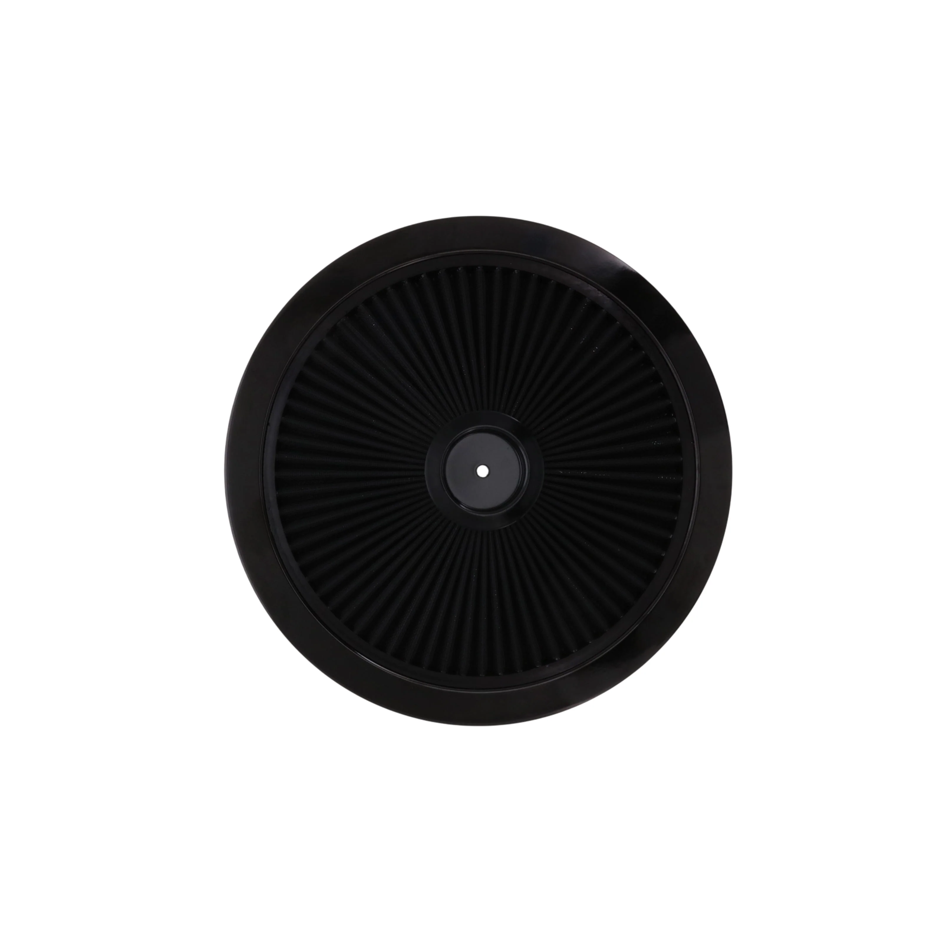 14" X 3" Round Steel Air Cleaner Kit, Black Washable Filter, Recessed Base - Black - Image 3