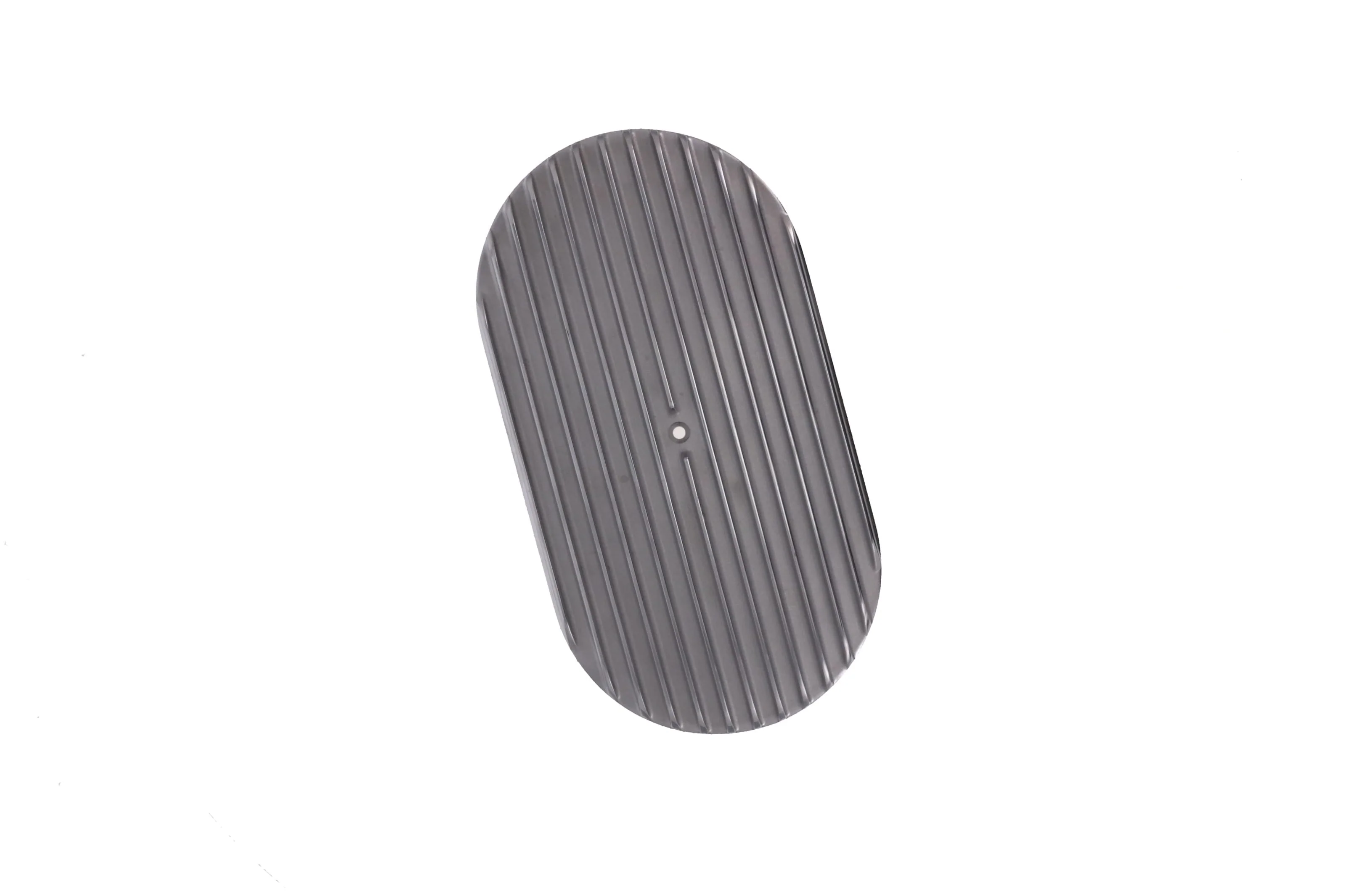 15" X 2" Full Finned Oval Aluminum Air Cleaner Kit, Paper Filter, Flat Base - Polished - Image 5
