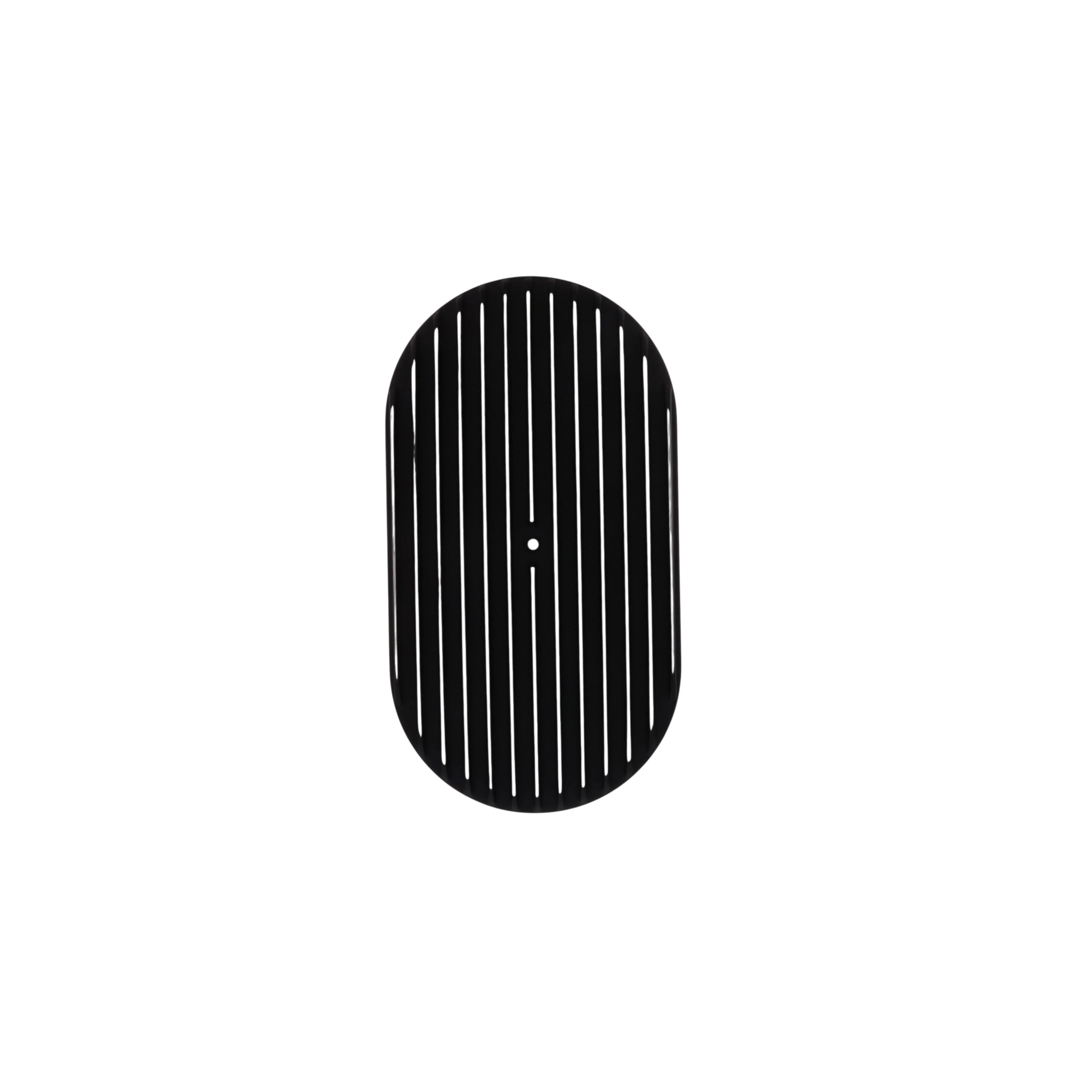 15" X 2" Full Finned Oval Aluminum Air Cleaner Kit, Red Washable Filter, Flat Base - Black - Image 3