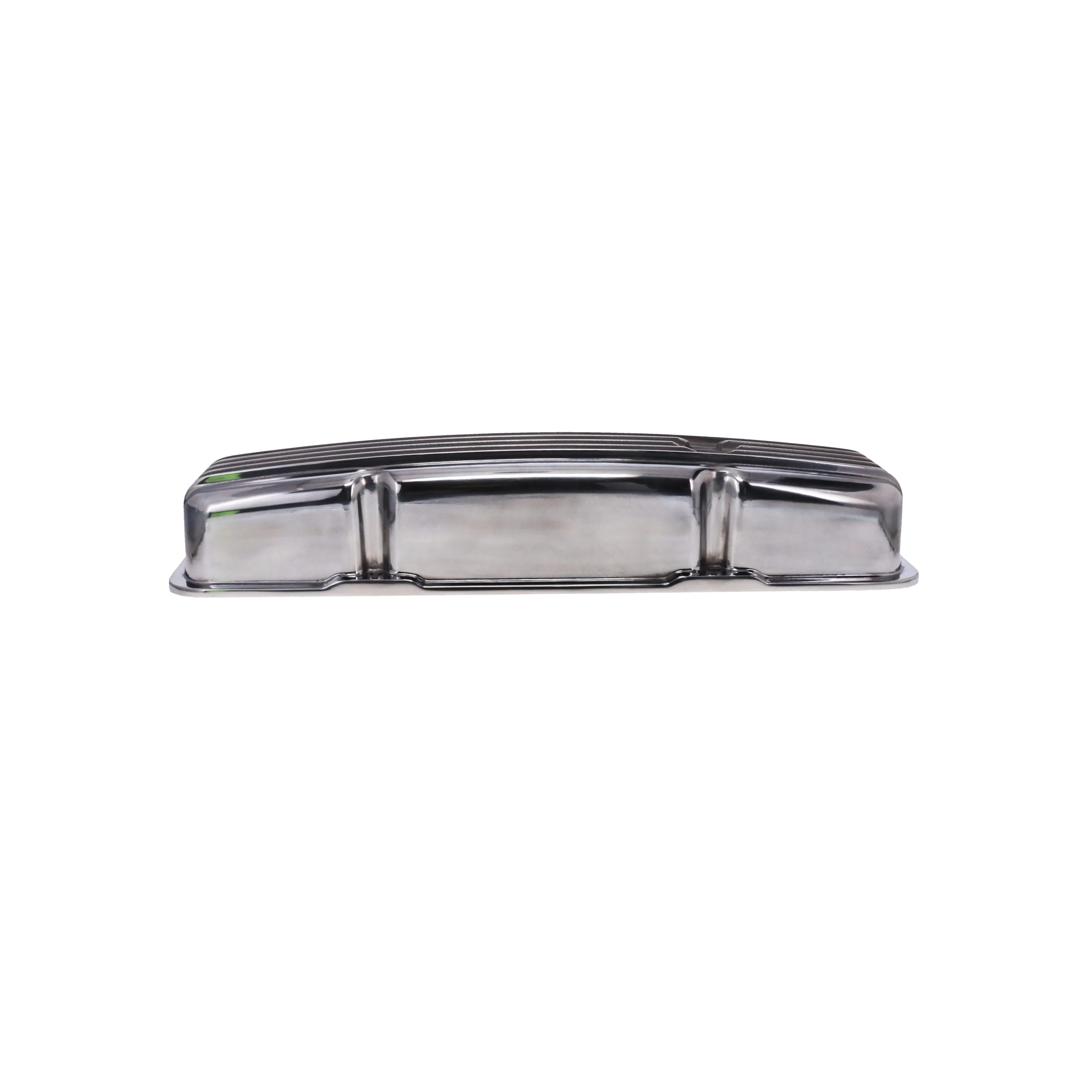 1957-1979 Pontiac Finned Aluminum Valve Covers, 2 3/4" Ht., 1.25" Hole, Polished - Image 5