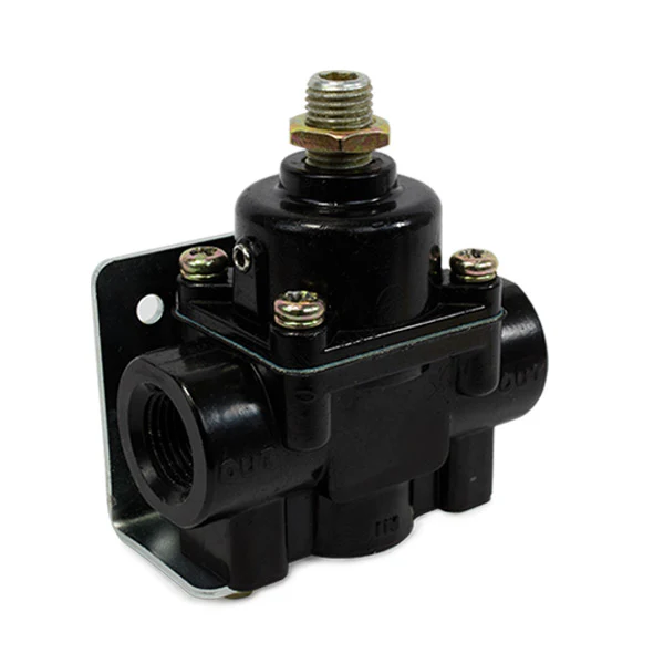 4.5 - 9 PSI Aluminum Fuel Pressure Regulator - Black - Image 5