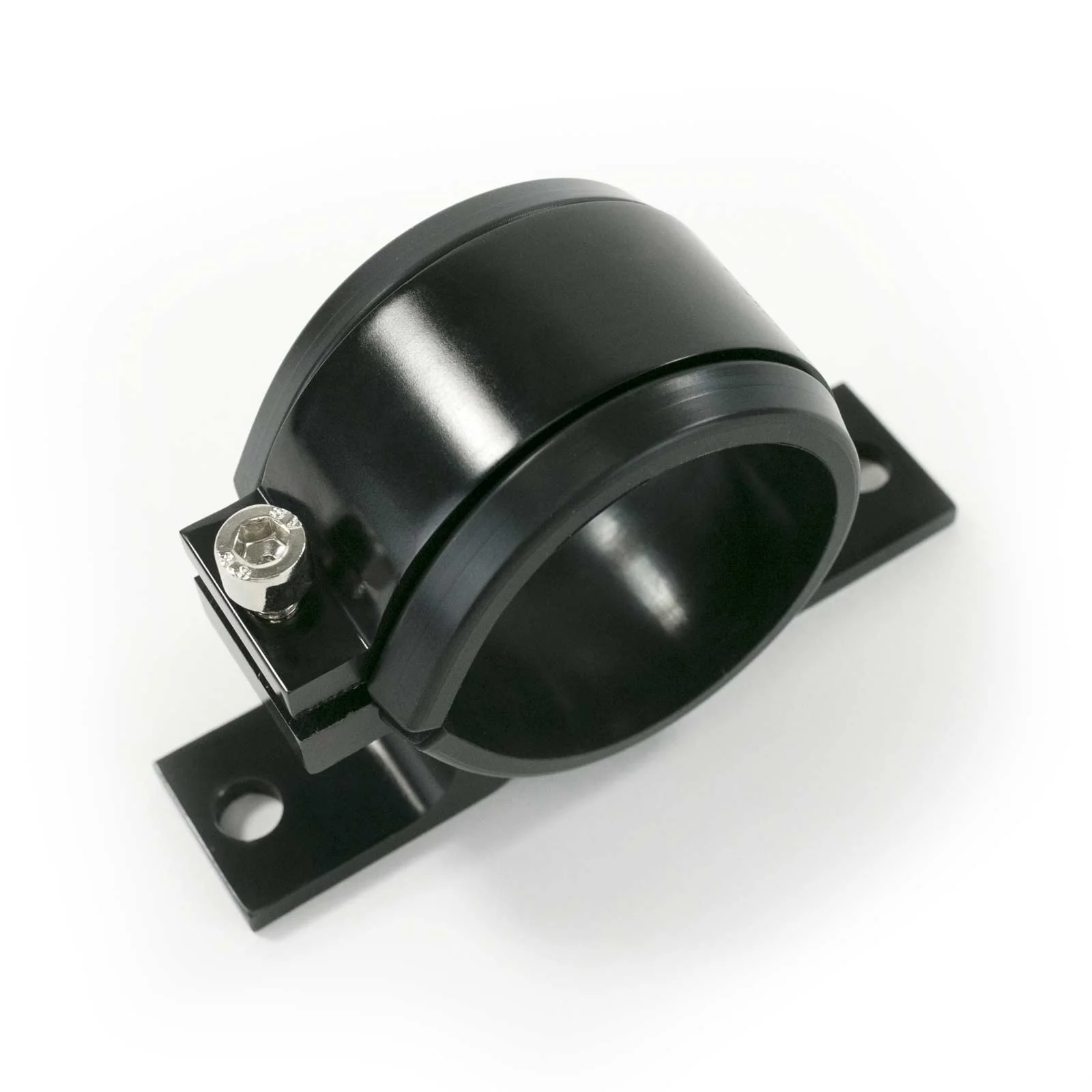 50mm Aluminum Inline Fuel Filter Bracket - Black - Image 2