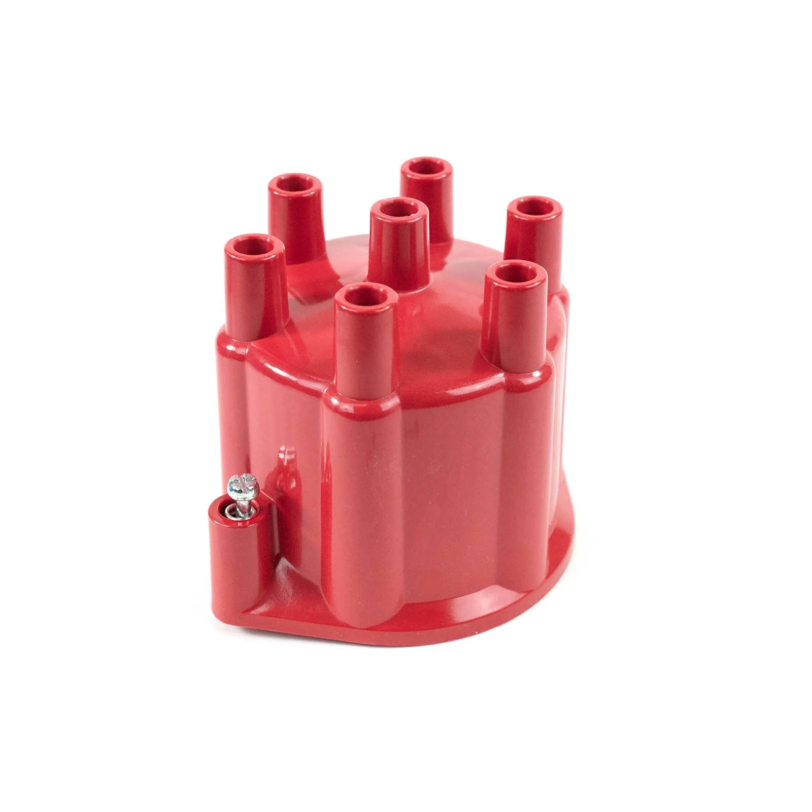 6-Cylinder Female Pro Series Distributor Cap & Rotor Kit - Red - Image 2