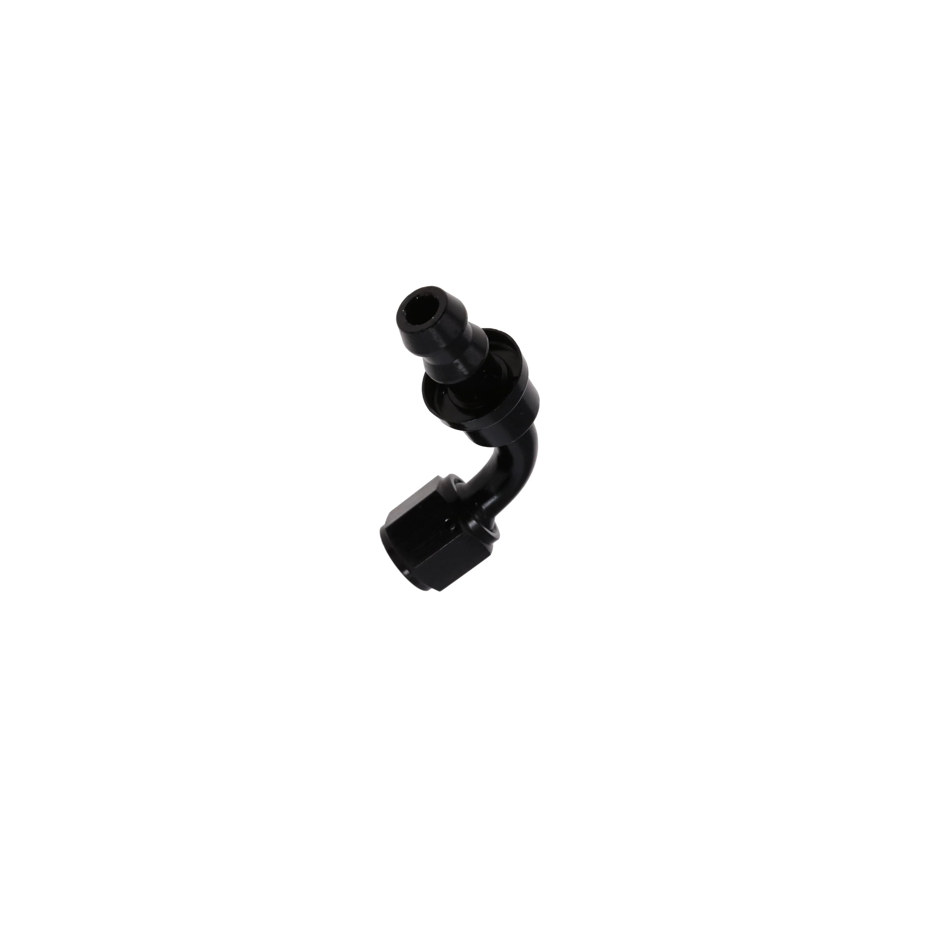 -6AN Female Swivel to 3/8 in. Push-on 90 Degree Fuel Hose End Adapter Fitting - Image 3
