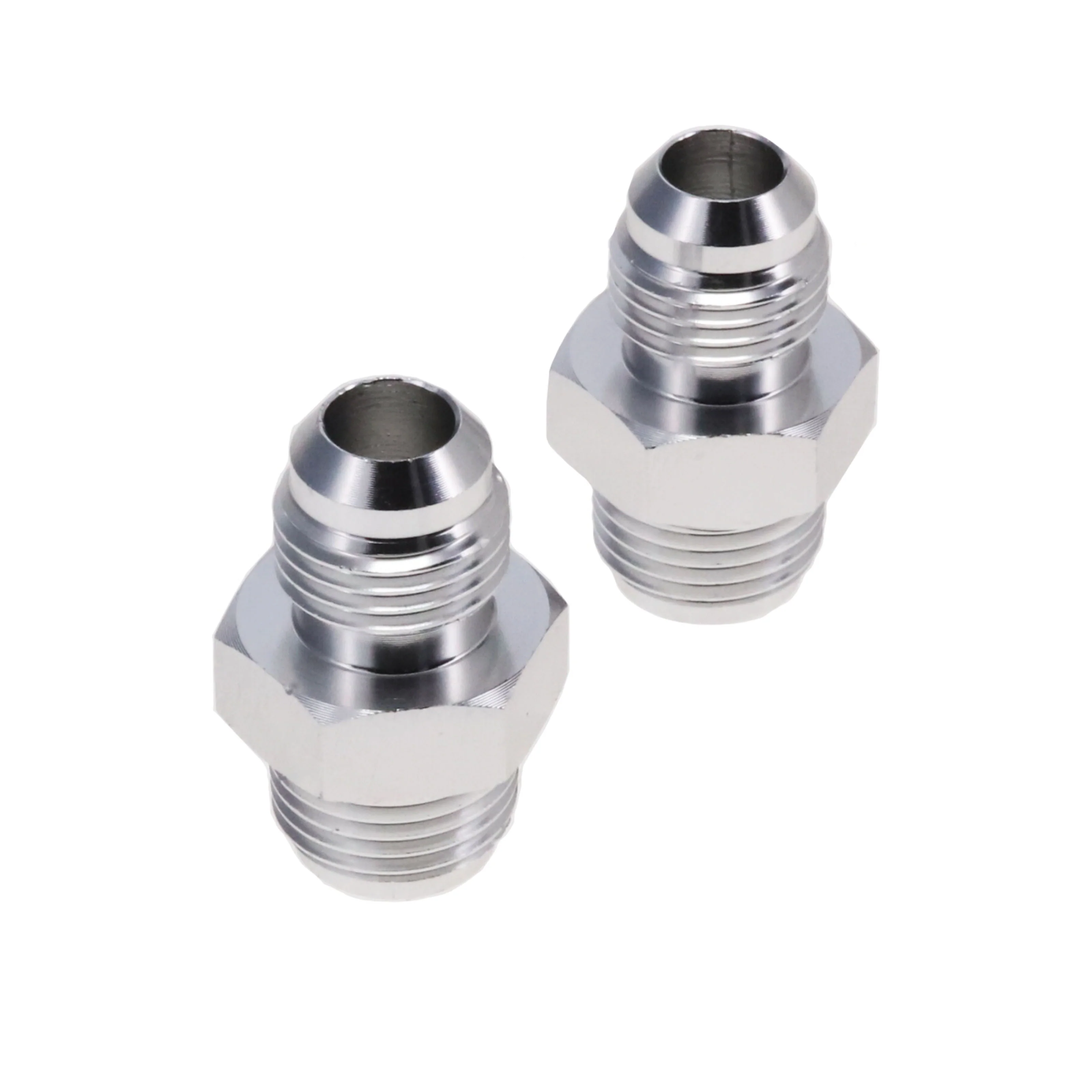 -6AN Male Flare to 5/8-18 Inverted Flare Power Steering Adapter Fitting - Image 2