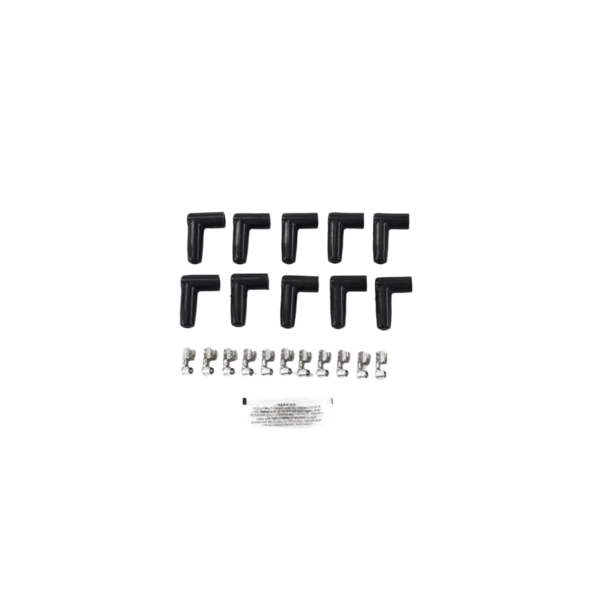 8.5mm Universal Ignition Wires with 180° Ceramic Plug Boots - White - Image 2