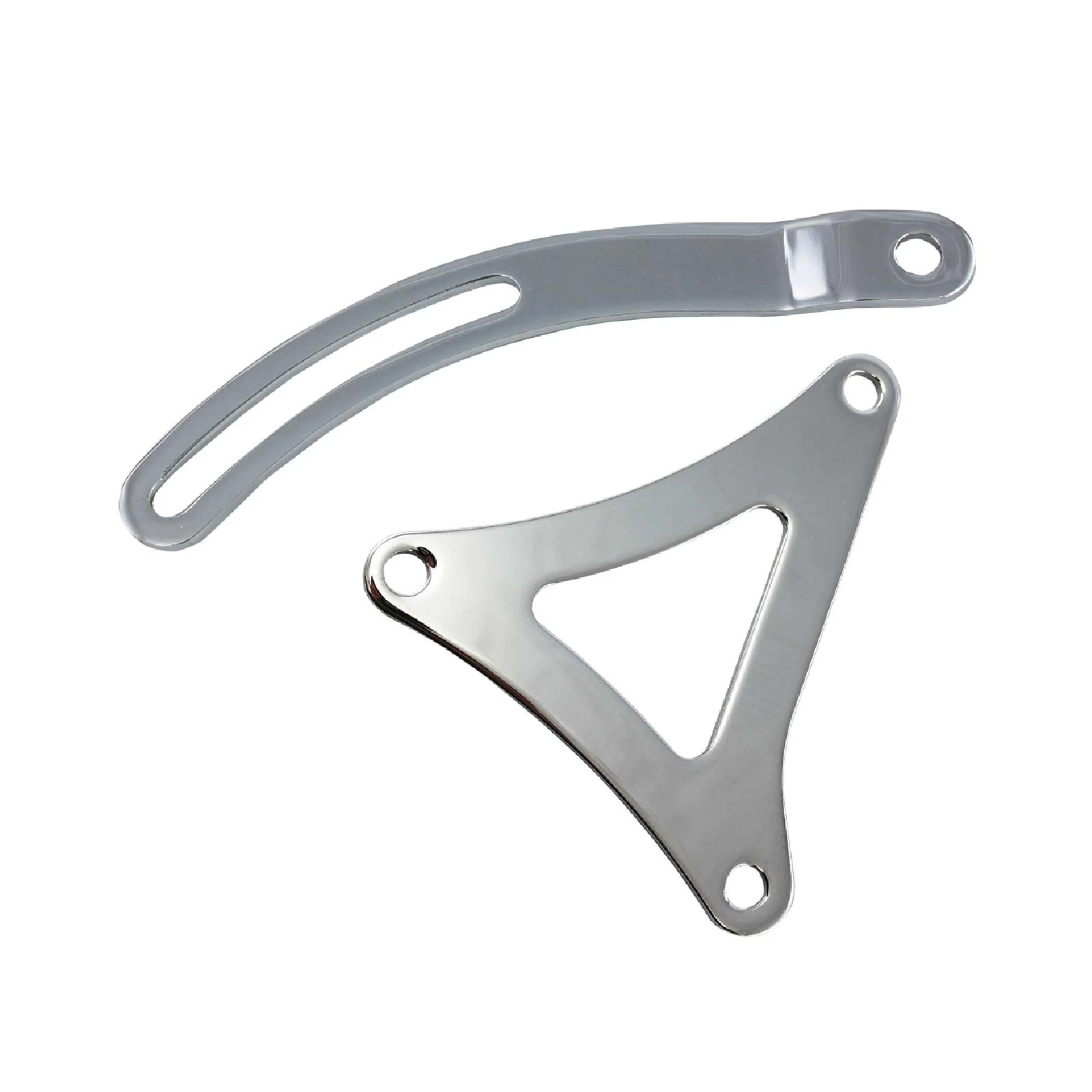 Chrysler Big Block Chrome Steel Passenger Side Alternator Bracket Set