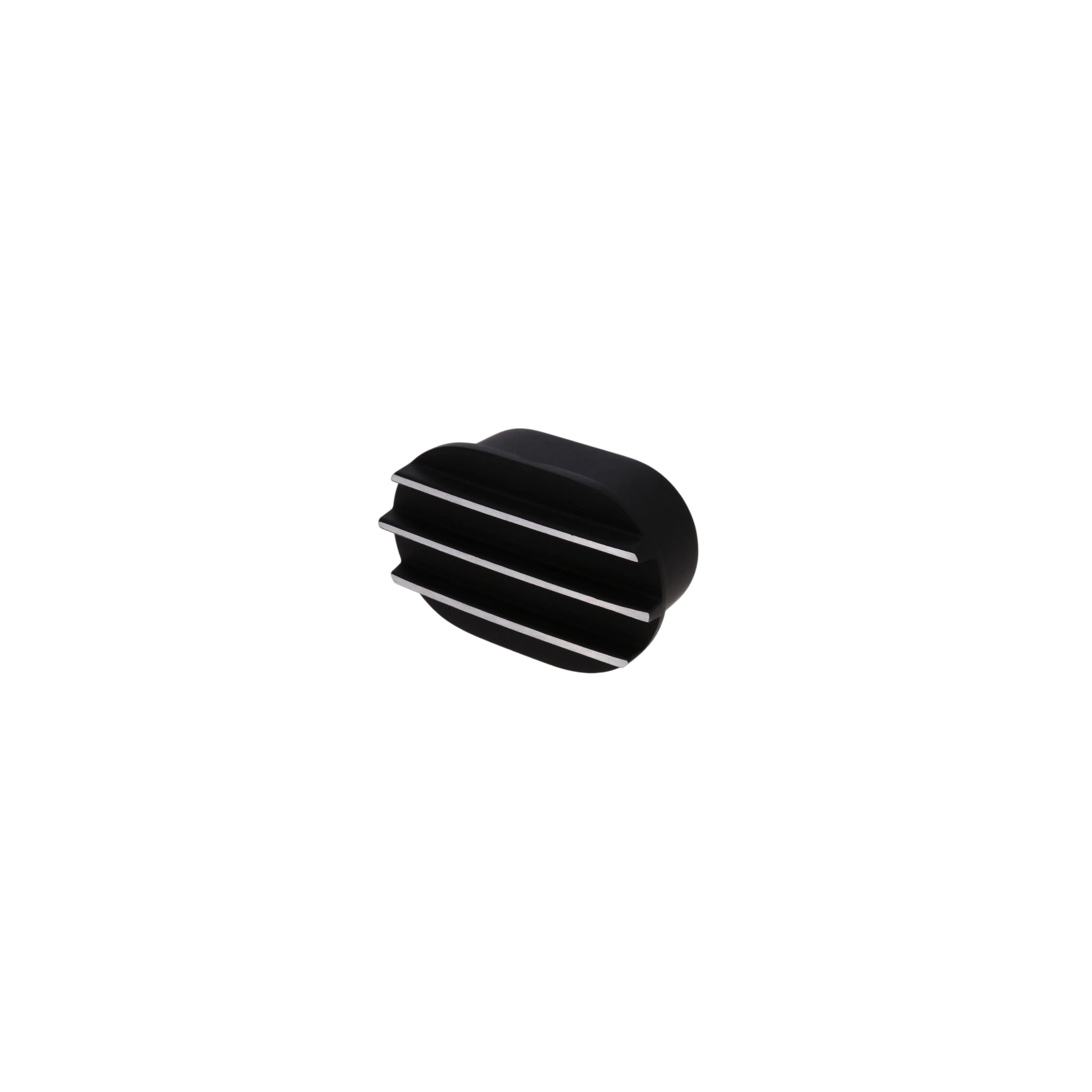 Aluminum Breather Cap, Push-In Oval Finned - Black - Image 3