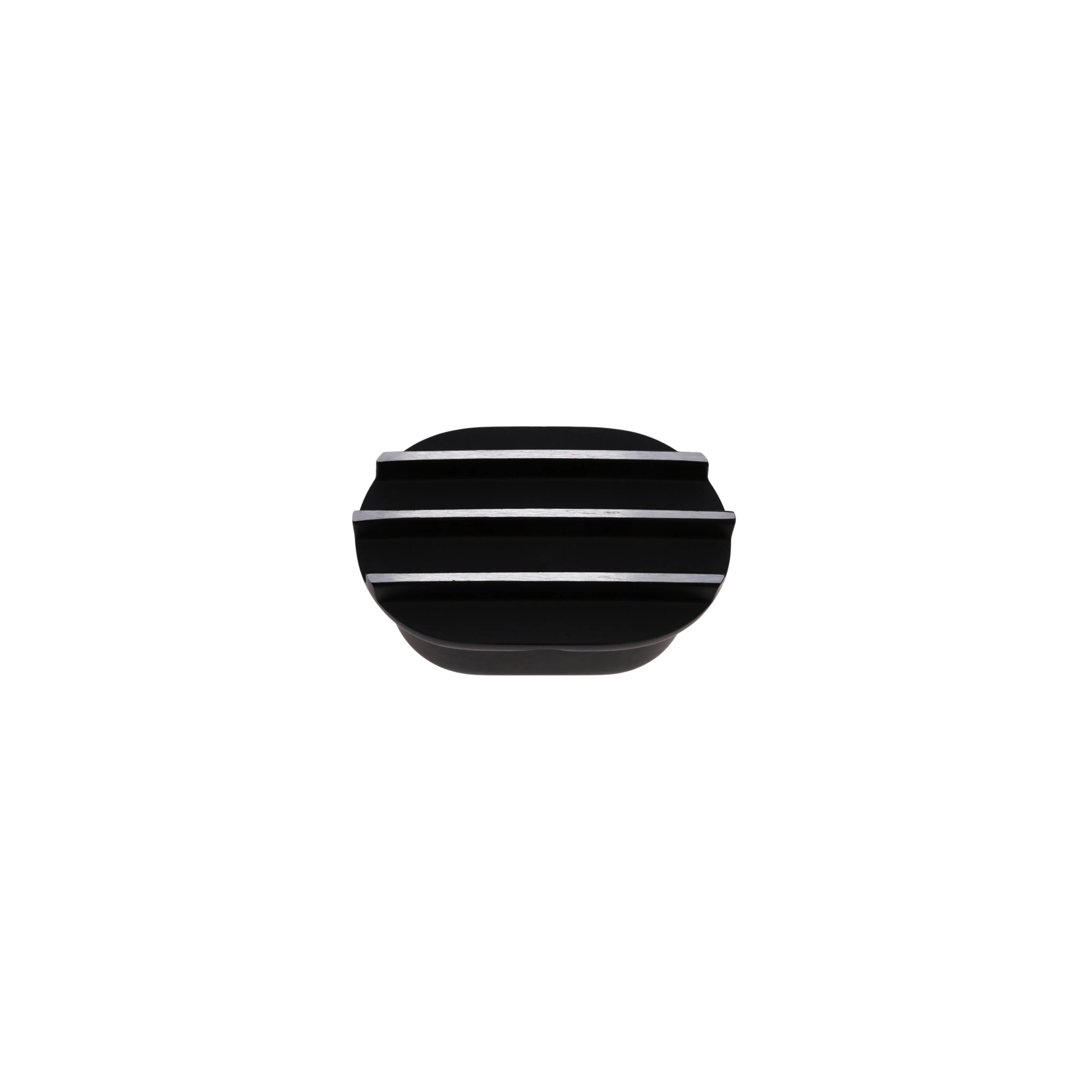 Aluminum Breather Cap, Push-In Oval Finned - Black - Image 4