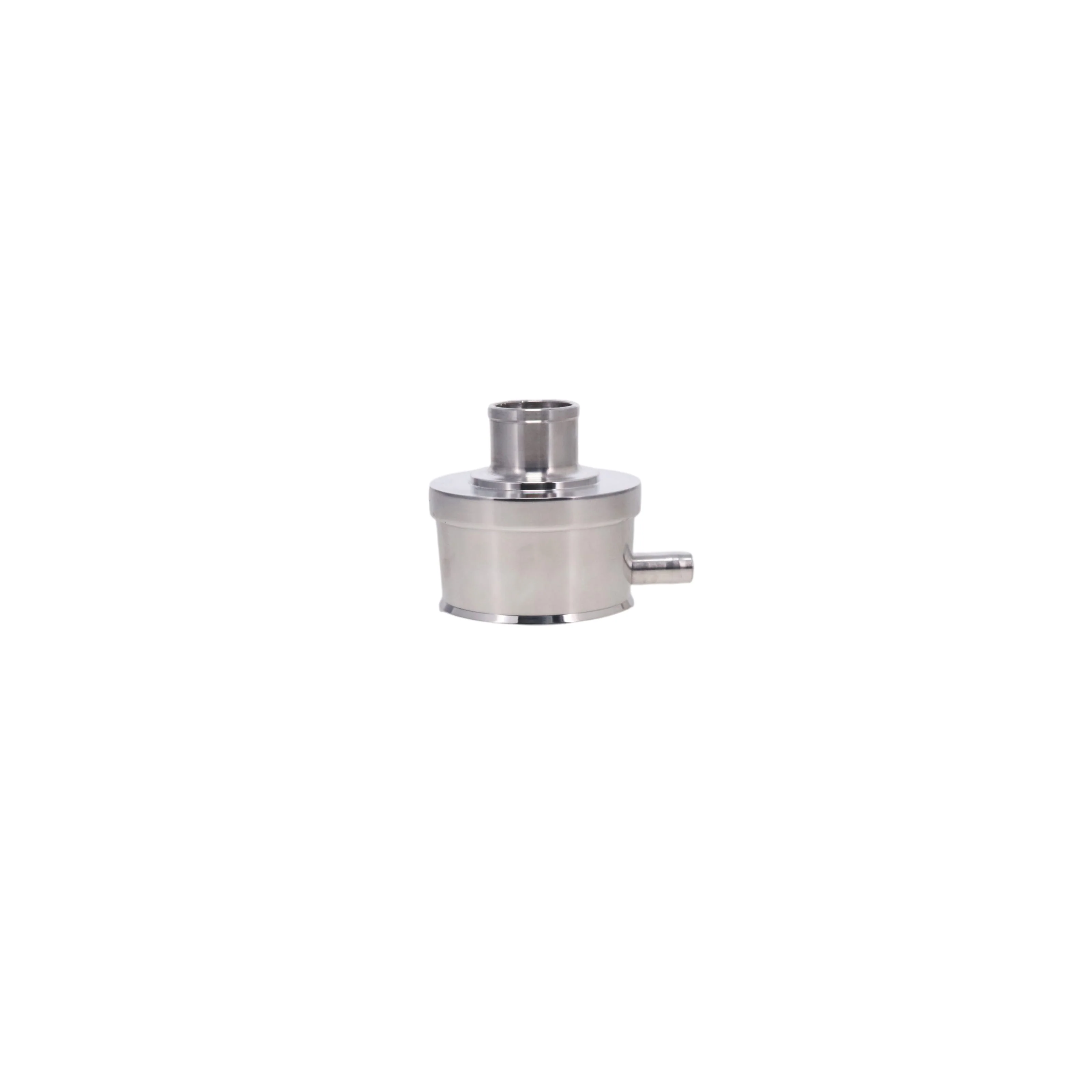 Aluminum Breather Cap, Push-In with Tube Ball-Milled - Polished - Image 3