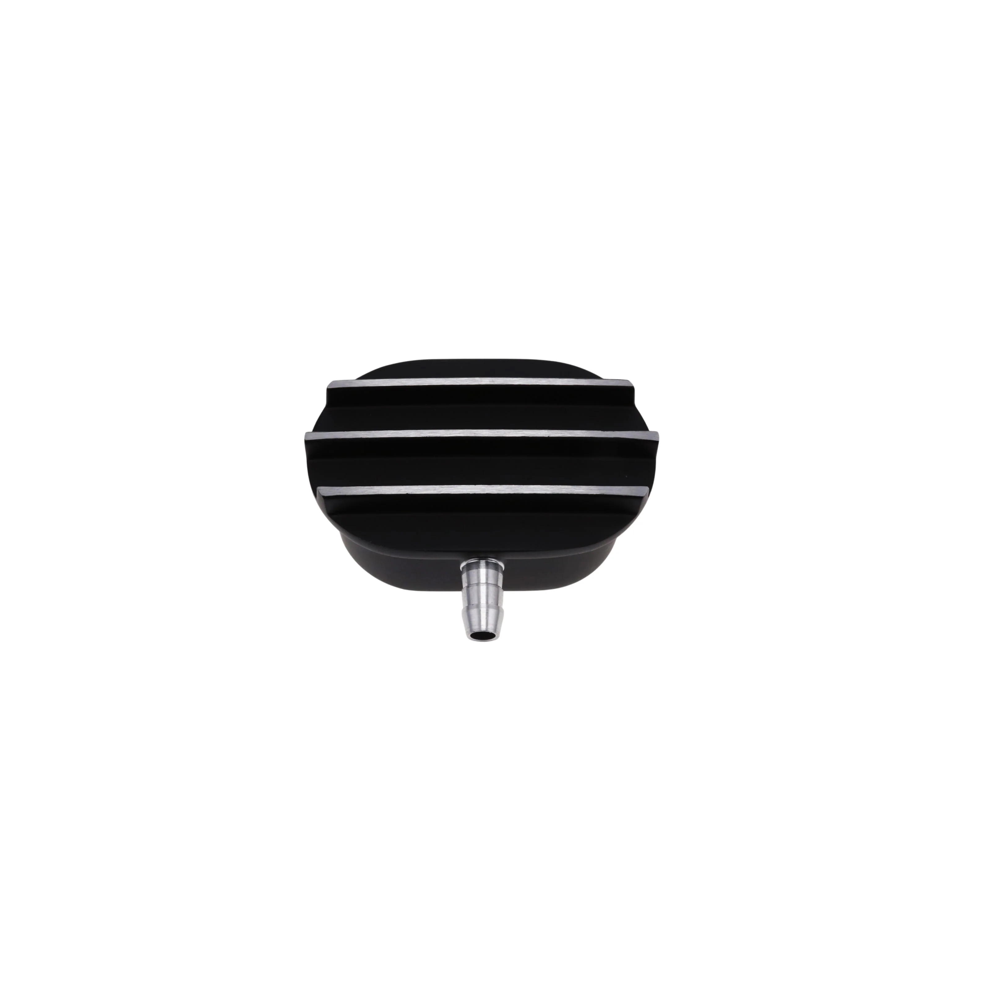 Aluminum Breather Cap, Push-In with Tube Oval Finned - Black - Image 5