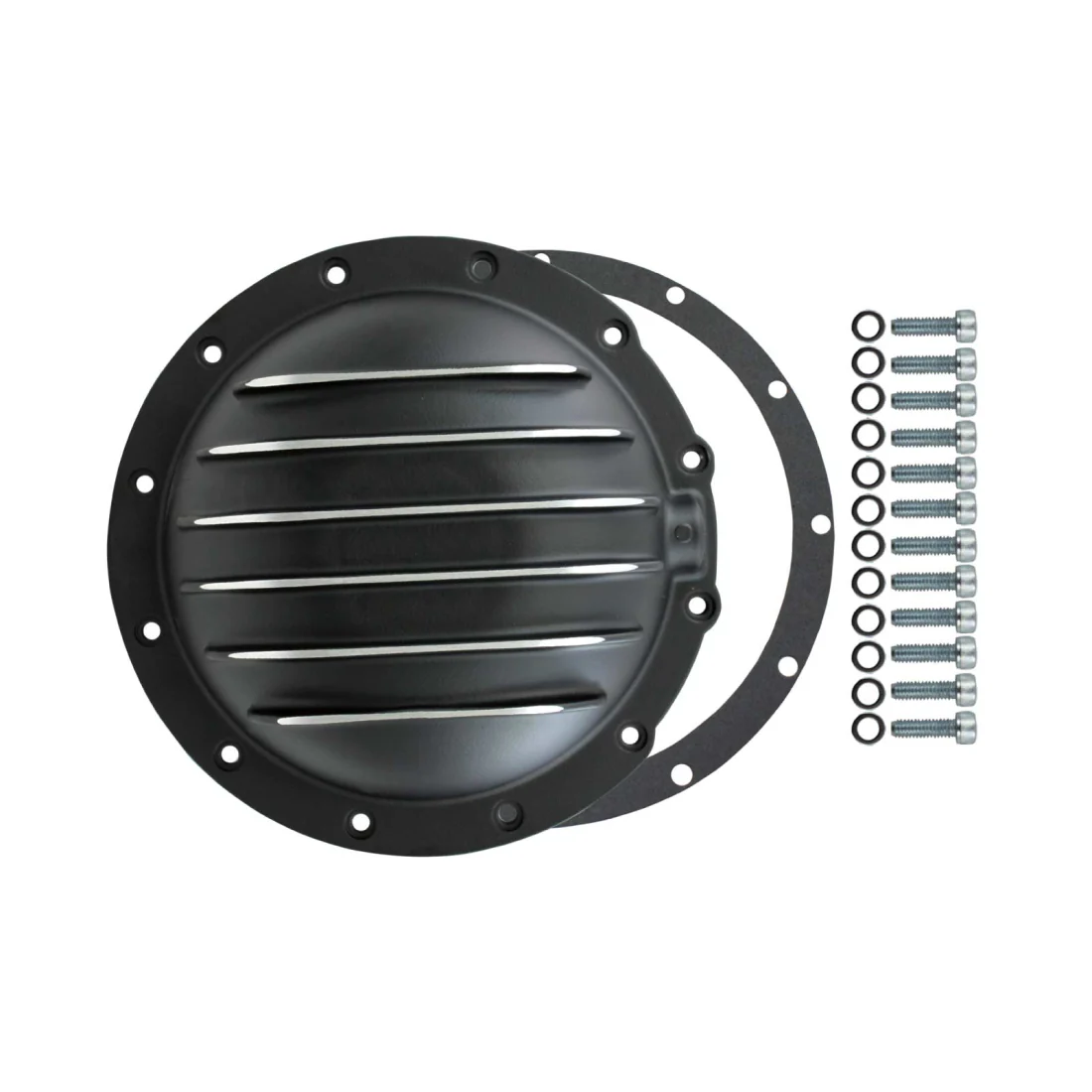 AMC Model 20 12-Bolt Aluminum Differential Cover Black w/ Gasket & Hardware