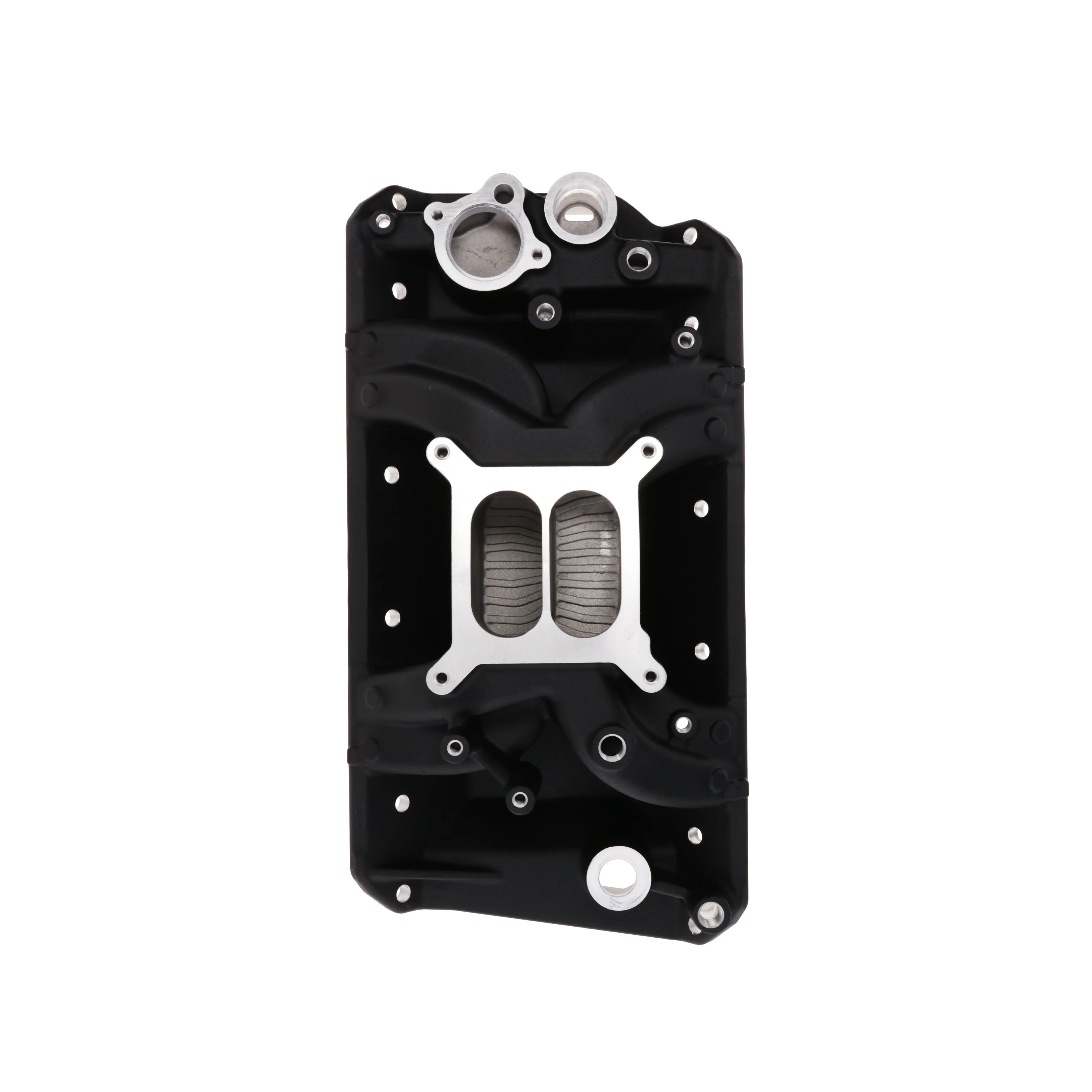 AMC V8 Dual Plane Air Gap Aluminum Intake Manifold - Black - Image 3