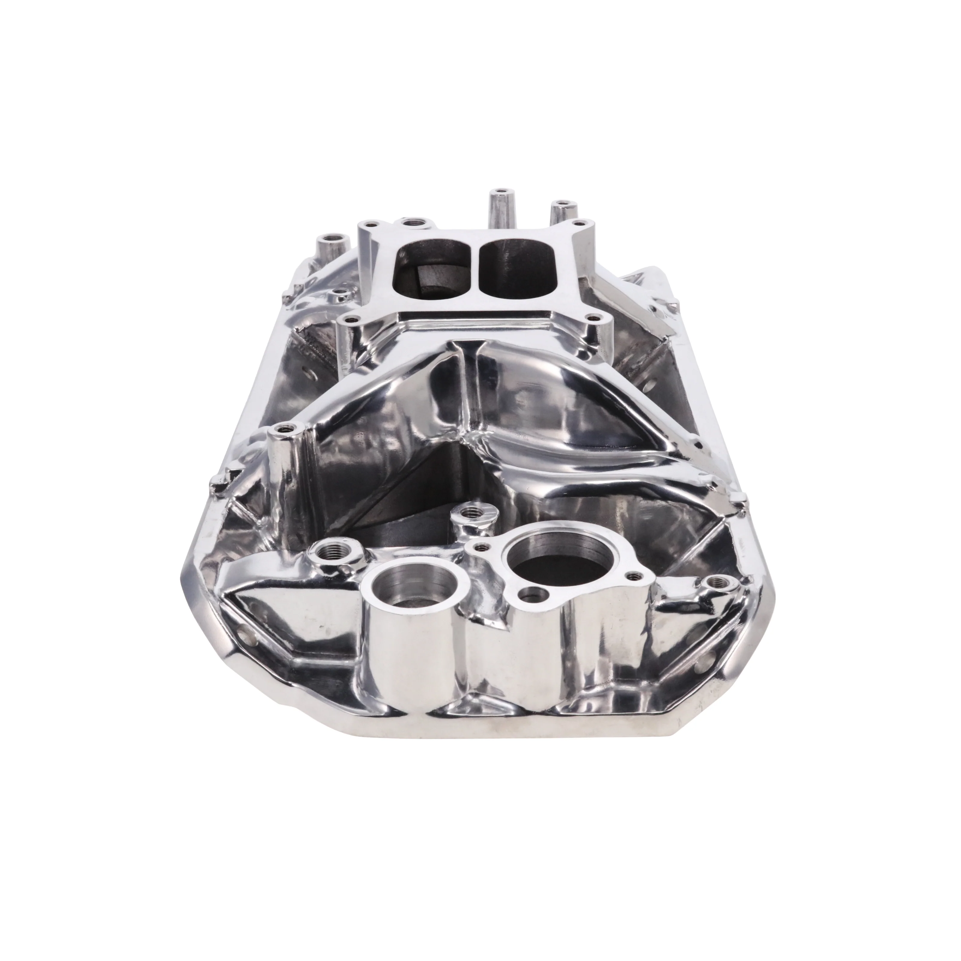 AMC V8 Dual Plane Air Gap Aluminum Intake Manifold - Polished - Image 3