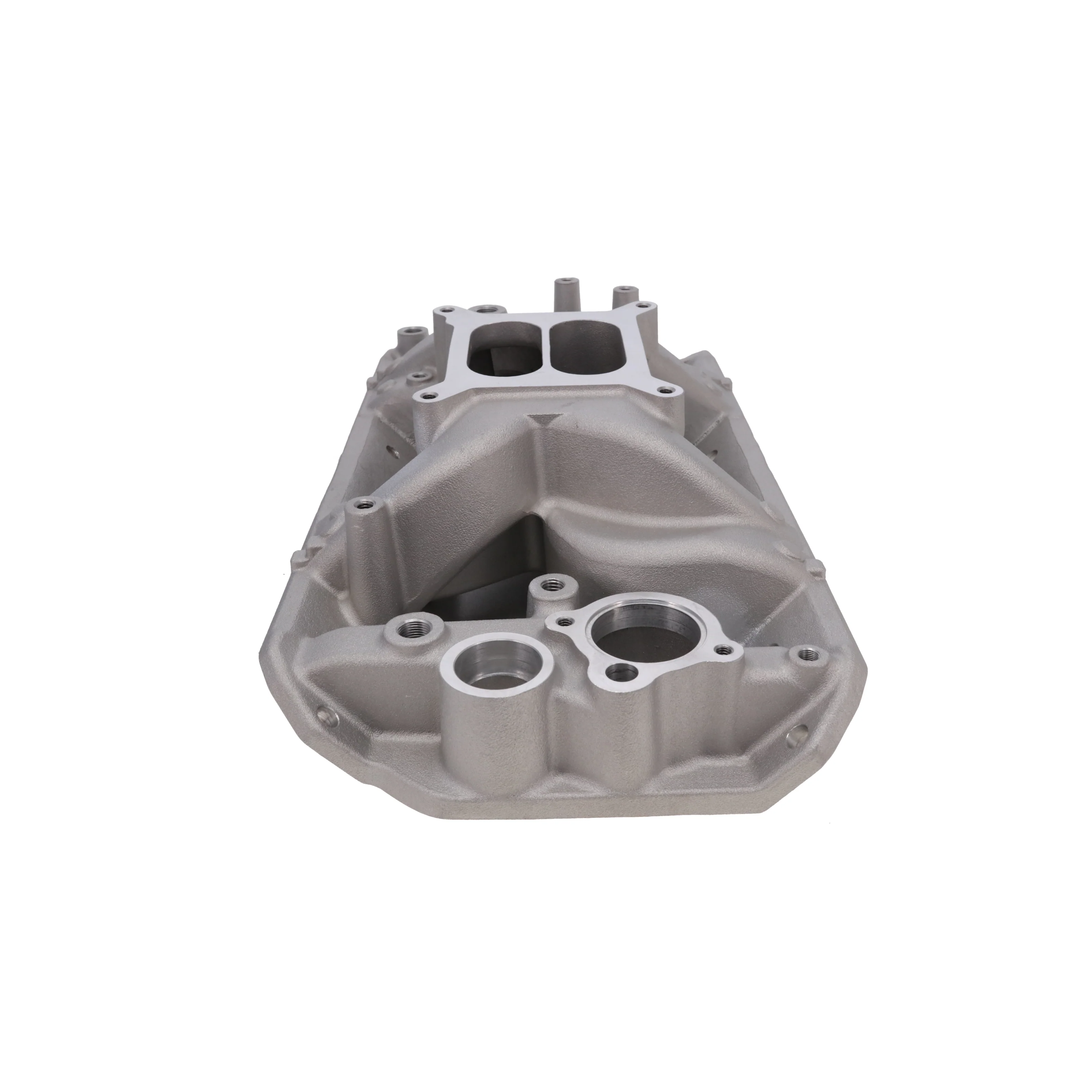 AMC V8 Dual Plane Air Gap Aluminum Intake Manifold - Satin - Image 3