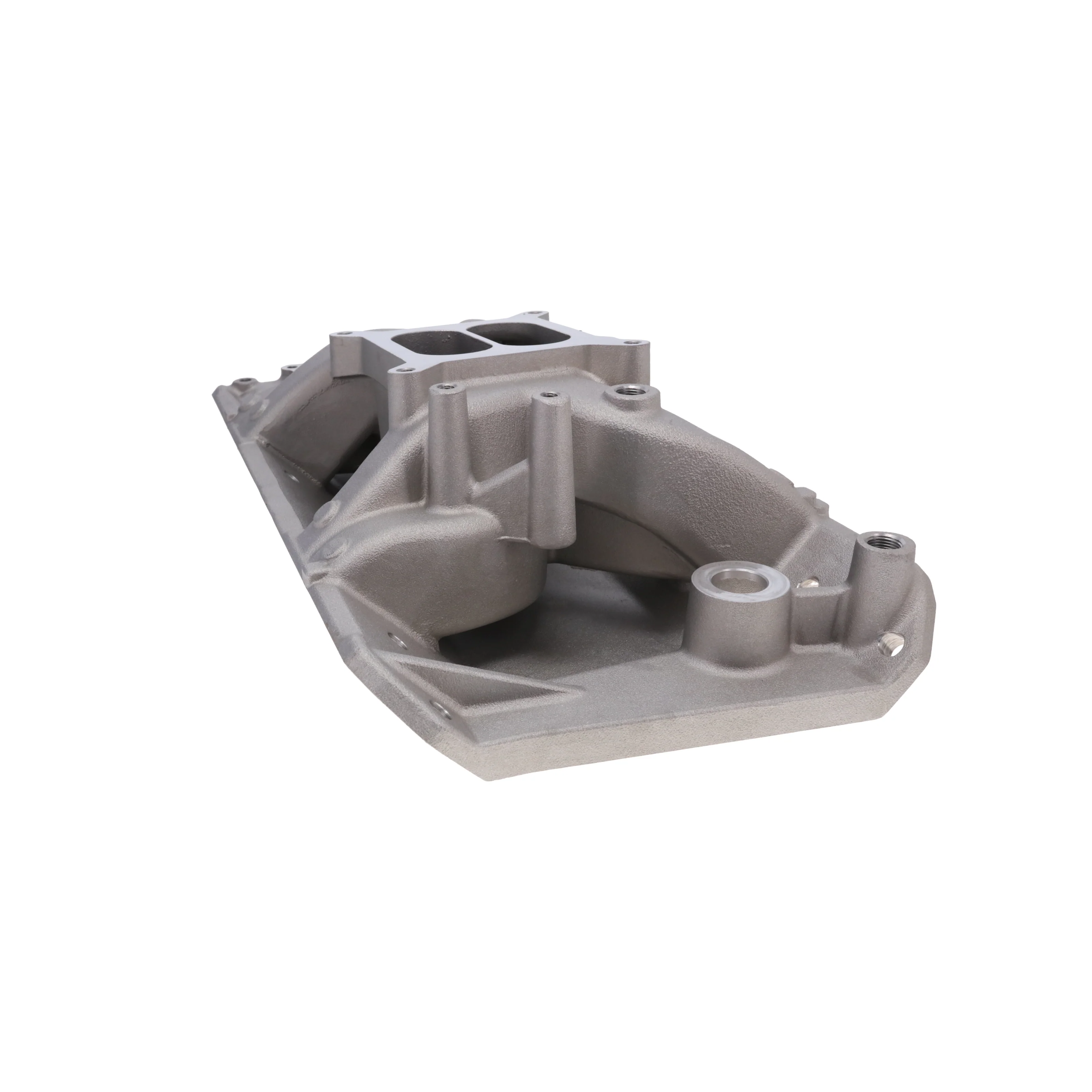 AMC V8 Dual Plane Air Gap Aluminum Intake Manifold - Satin - Image 4