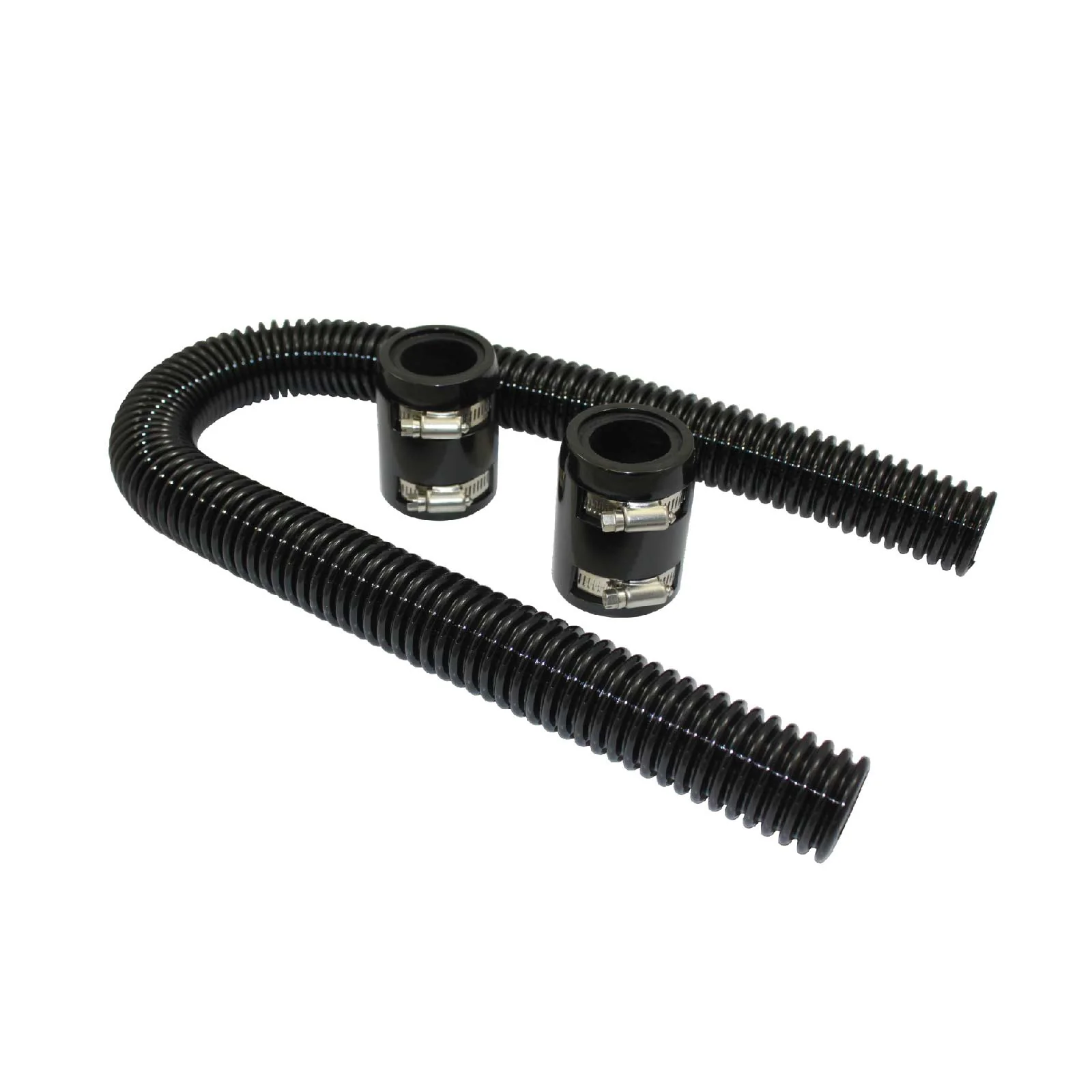 Black Stainless Steel Flexible Radiator Hose Kit - 24 Inches - Image 2