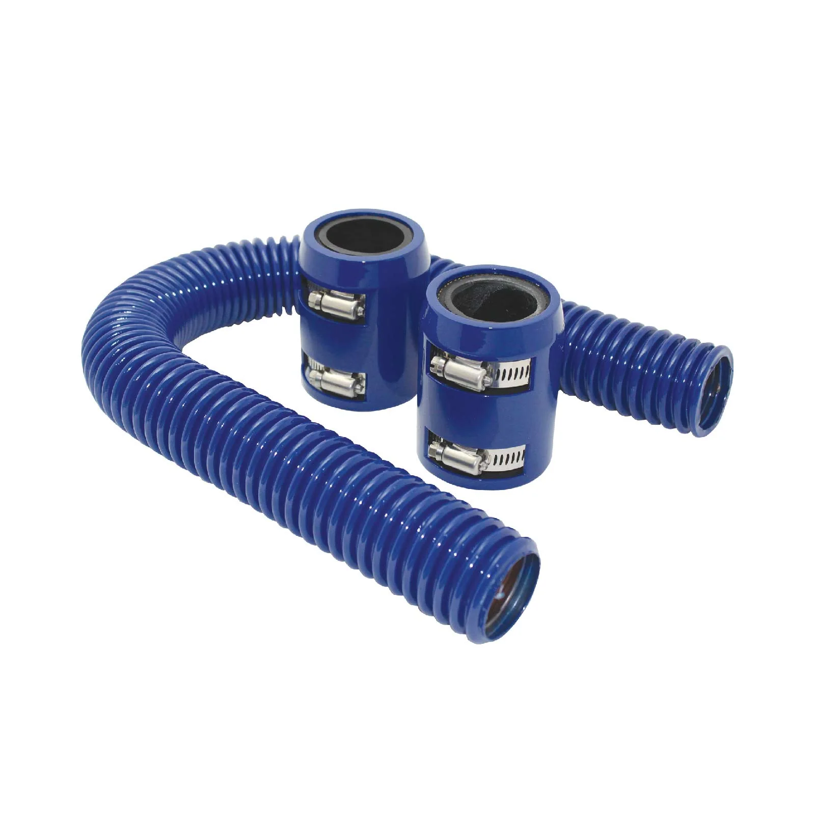 Blue Stainless Steel Flexible Radiator Hose Kit - 36 Inches - Image 2
