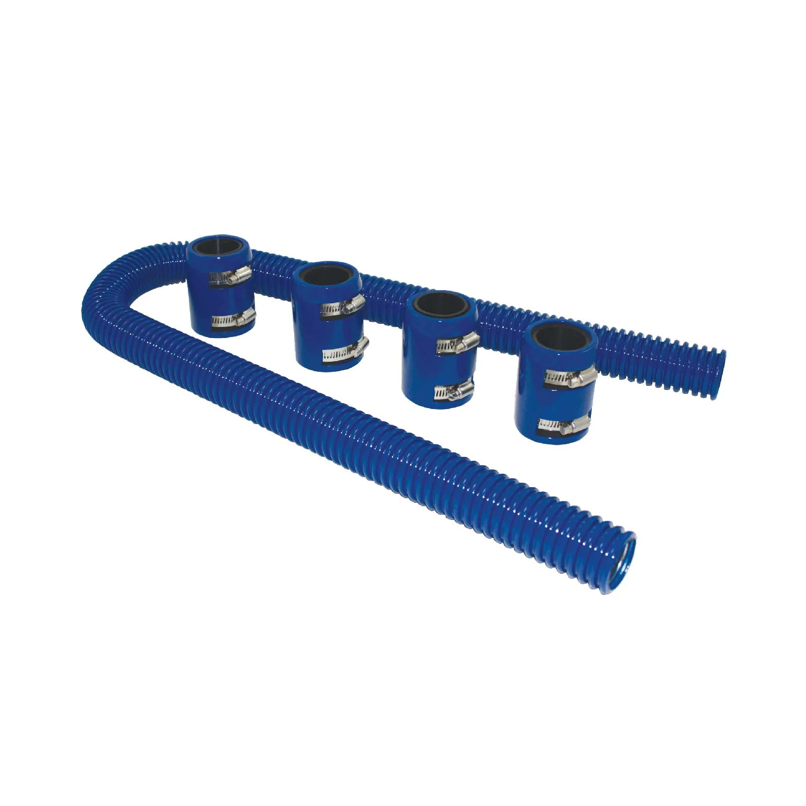 Blue Stainless Steel Flexible Radiator Hose Kit - 36 Inches - Image 4