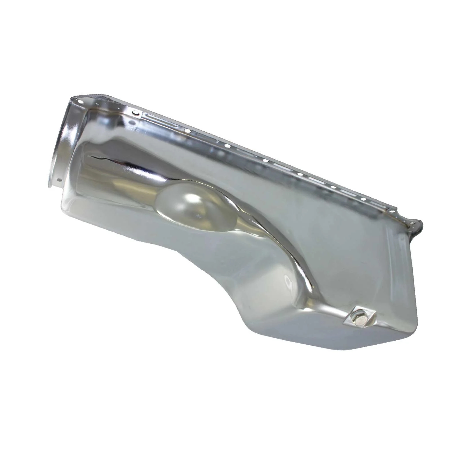 Chevy Big Block 2-Piece Rear Main Seal Steel Oil Pan - Chrome