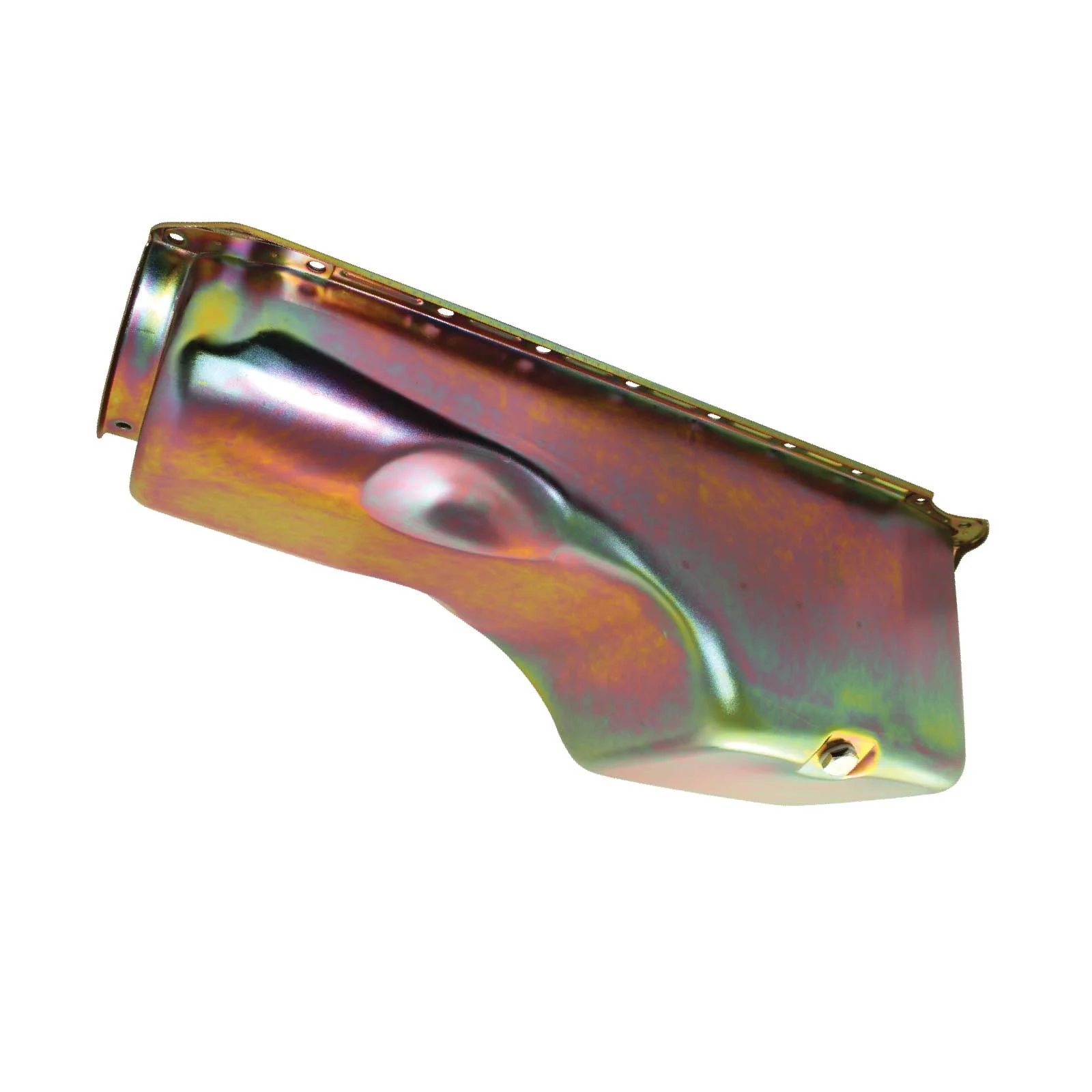 Chevy Big Block 2-Piece Rear Main Seal Steel Oil Pan - Gold Zinc