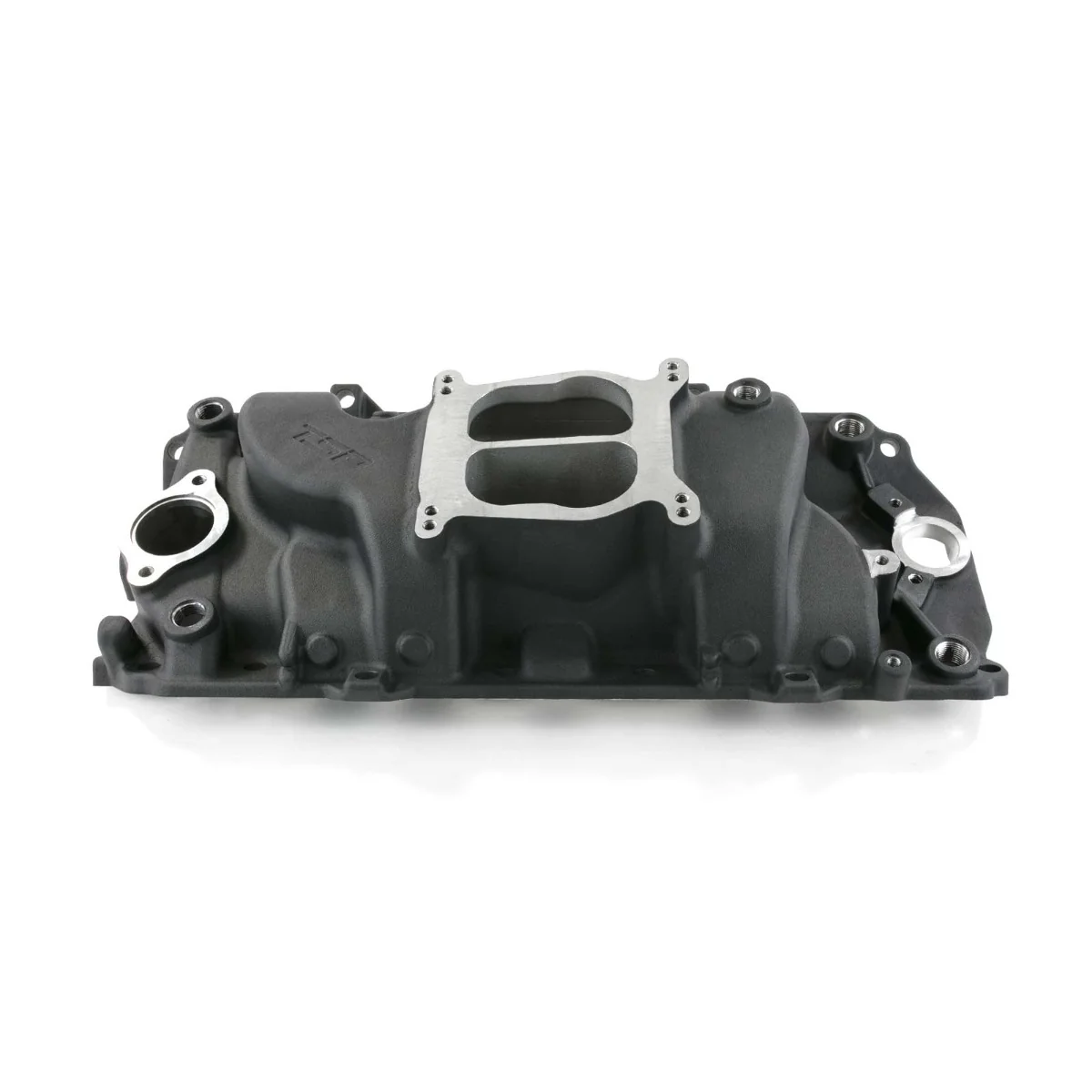 Chevy Big Block Carbureted Dual Plane Aluminum Intake Manifold - Black - Image 2
