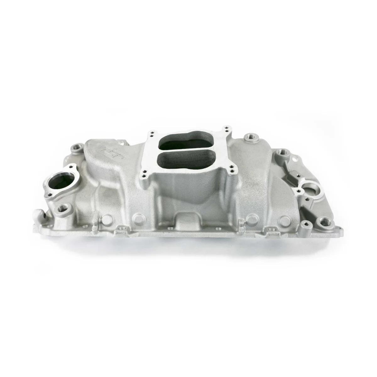 Chevy Big Block Carbureted Dual Plane Aluminum Intake Manifold - Satin - Image 2