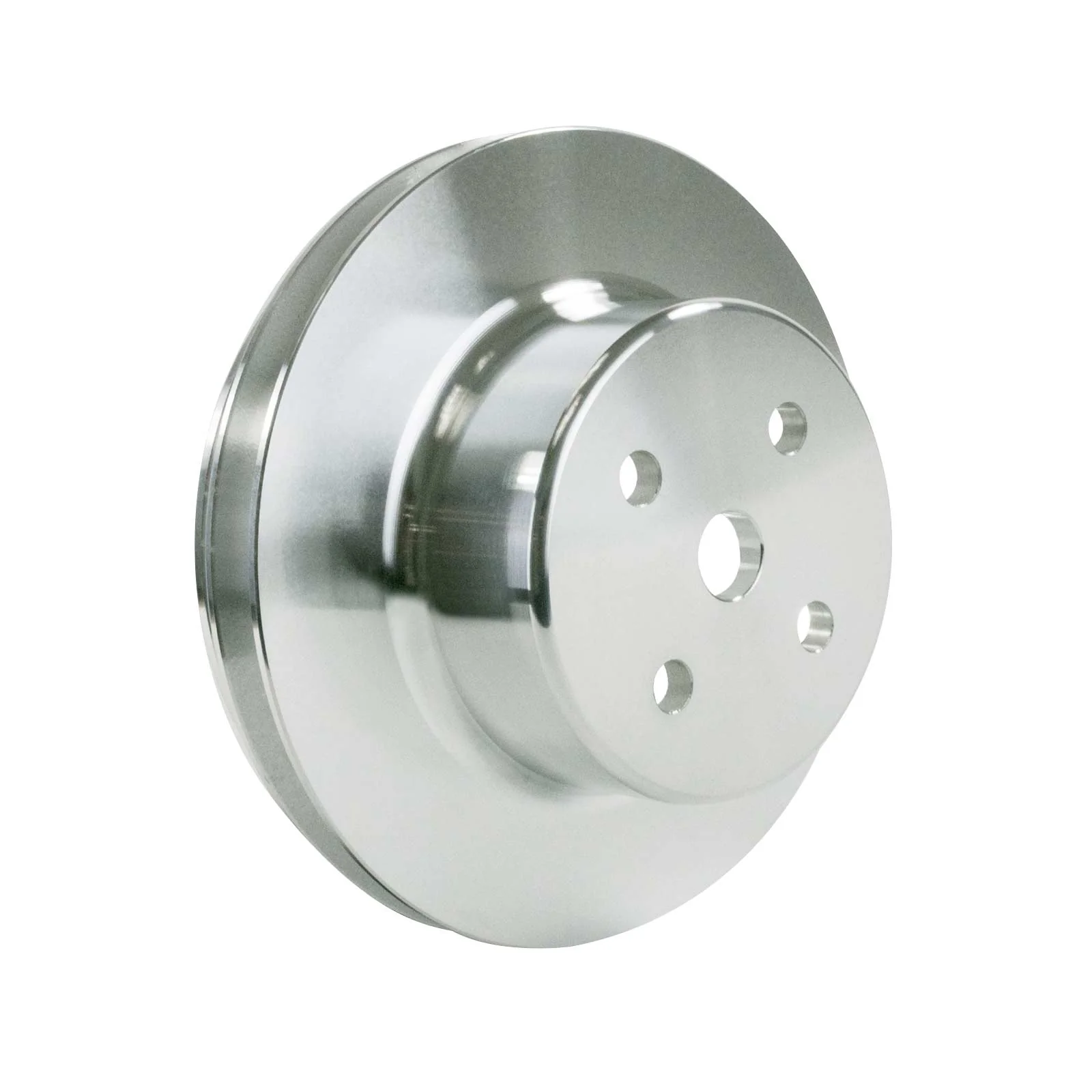 Chevy Big Block Double-Groove Aluminum Long Water Pump Pulley - Natural