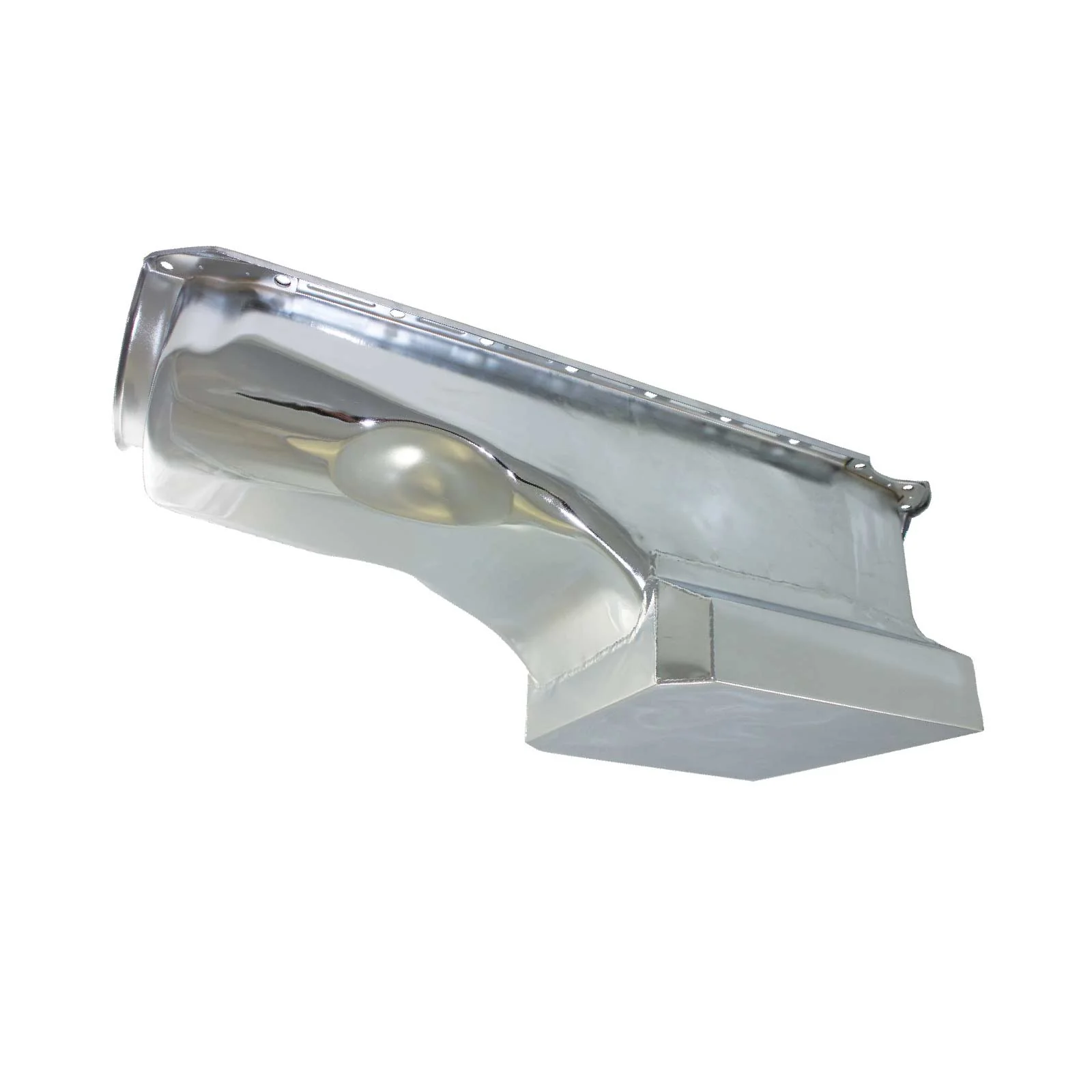 Chevy Big Block High-Capacity Steel Racing Style Oil Pan - Chrome