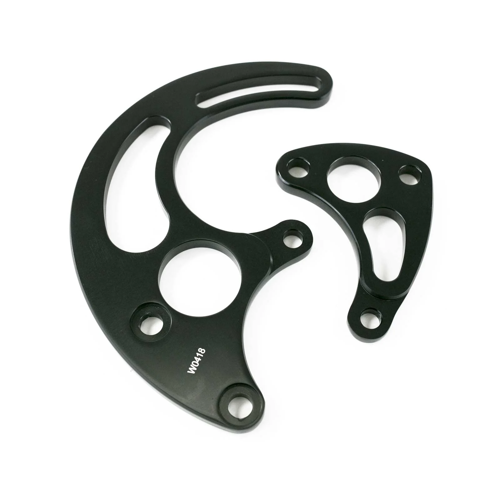Chevy Big Block Long Water Pump Power Steering Bracket - Black - Image 2