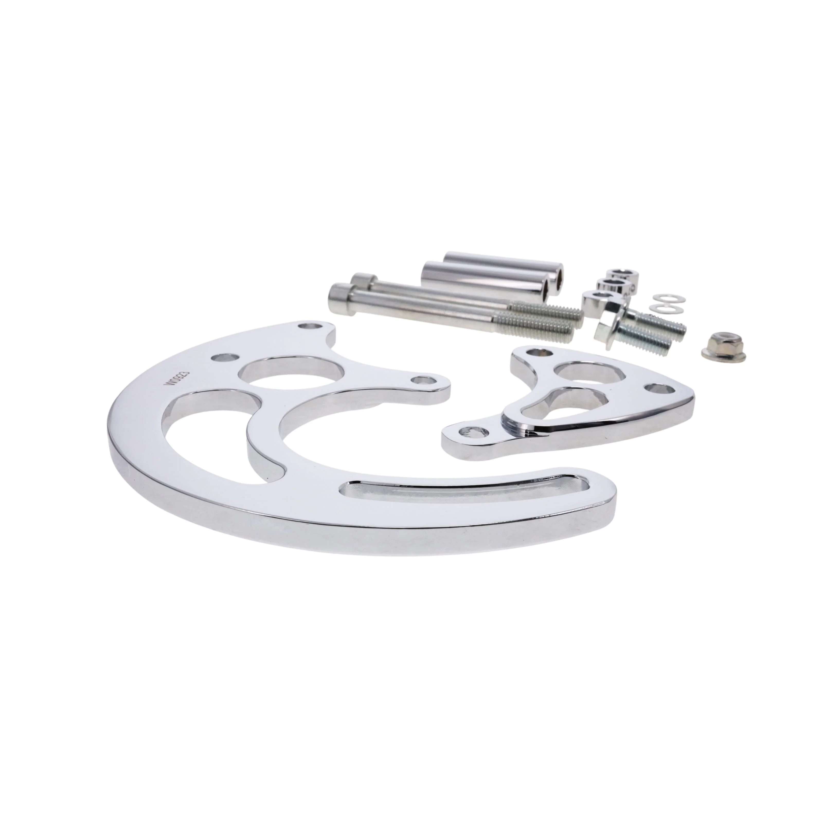 Chevy Big Block Long Water Pump Power Steering Bracket - Chrome - Image 3