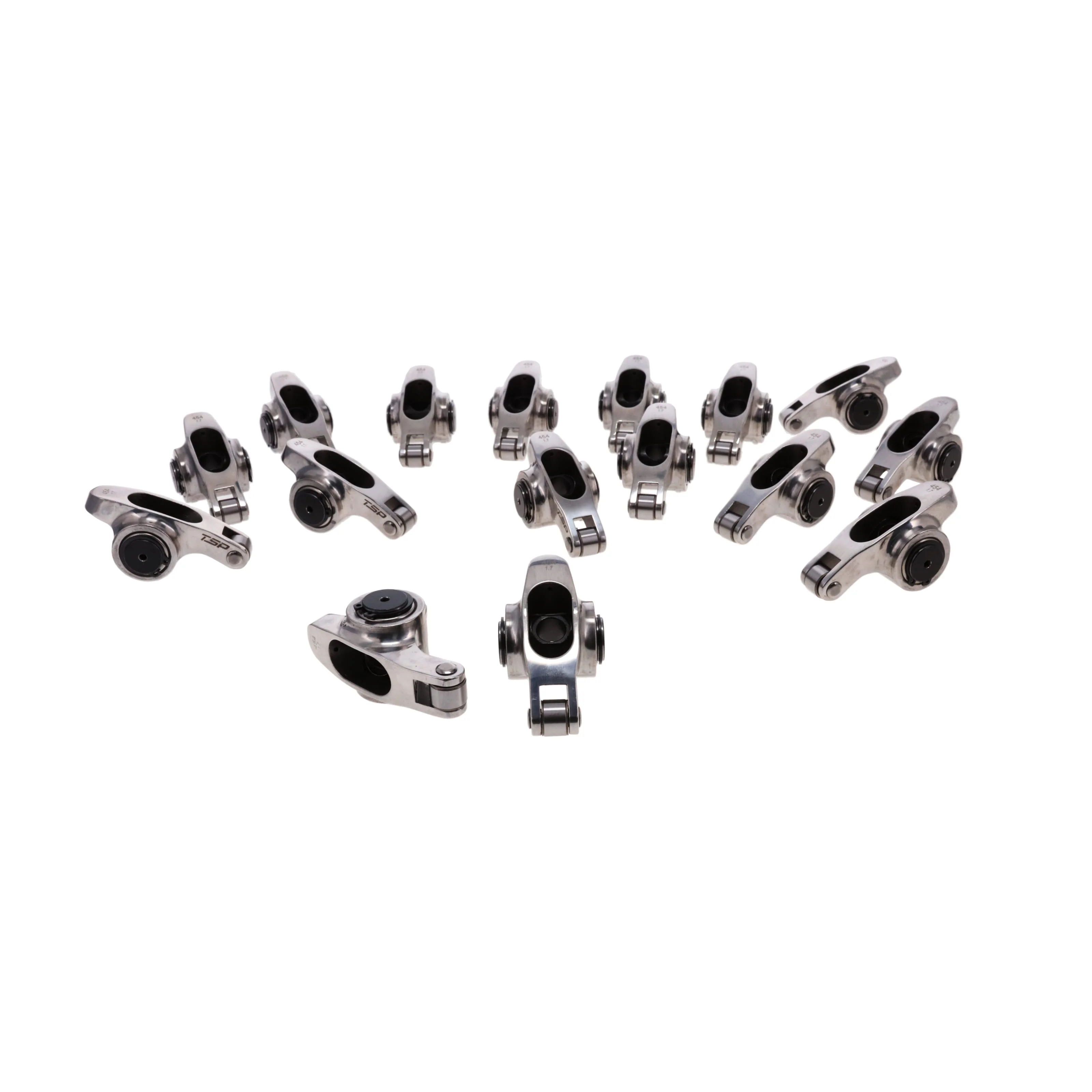 Chevy Big Block Pro Series Stainless Steel 1.7 Ratio 7/16" Needle Bearing Roller Rocker Arms - Image 3