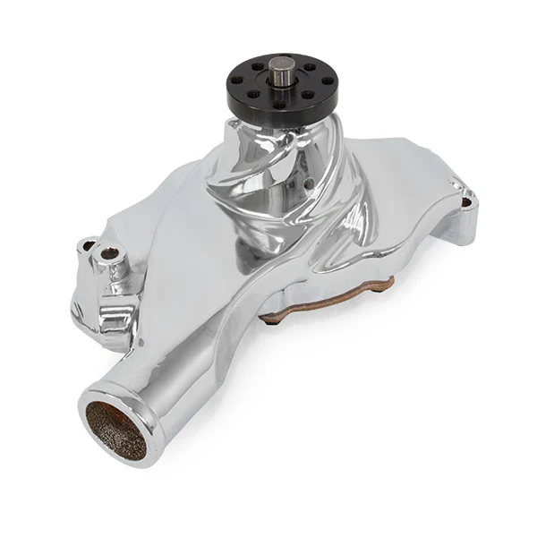 Chevy Big Block Short-Style Reverse Rotation High-Flow Mechanical Water Pump - Chrome - Image 4