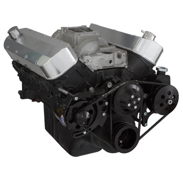 Chevy Big Block V-Belt System - Power Steering LWP - Black - Image 3