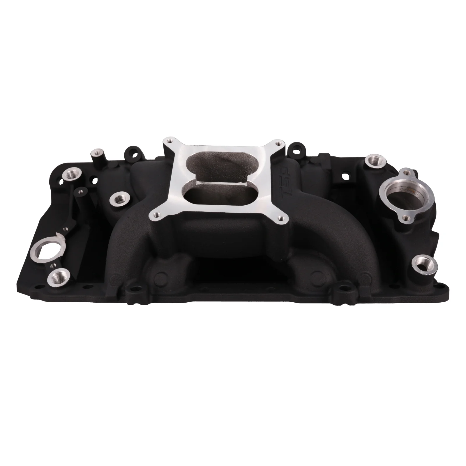 Chevy Big Block V8 Dual Plane Aluminum Intake Manifold - Black - Image 2