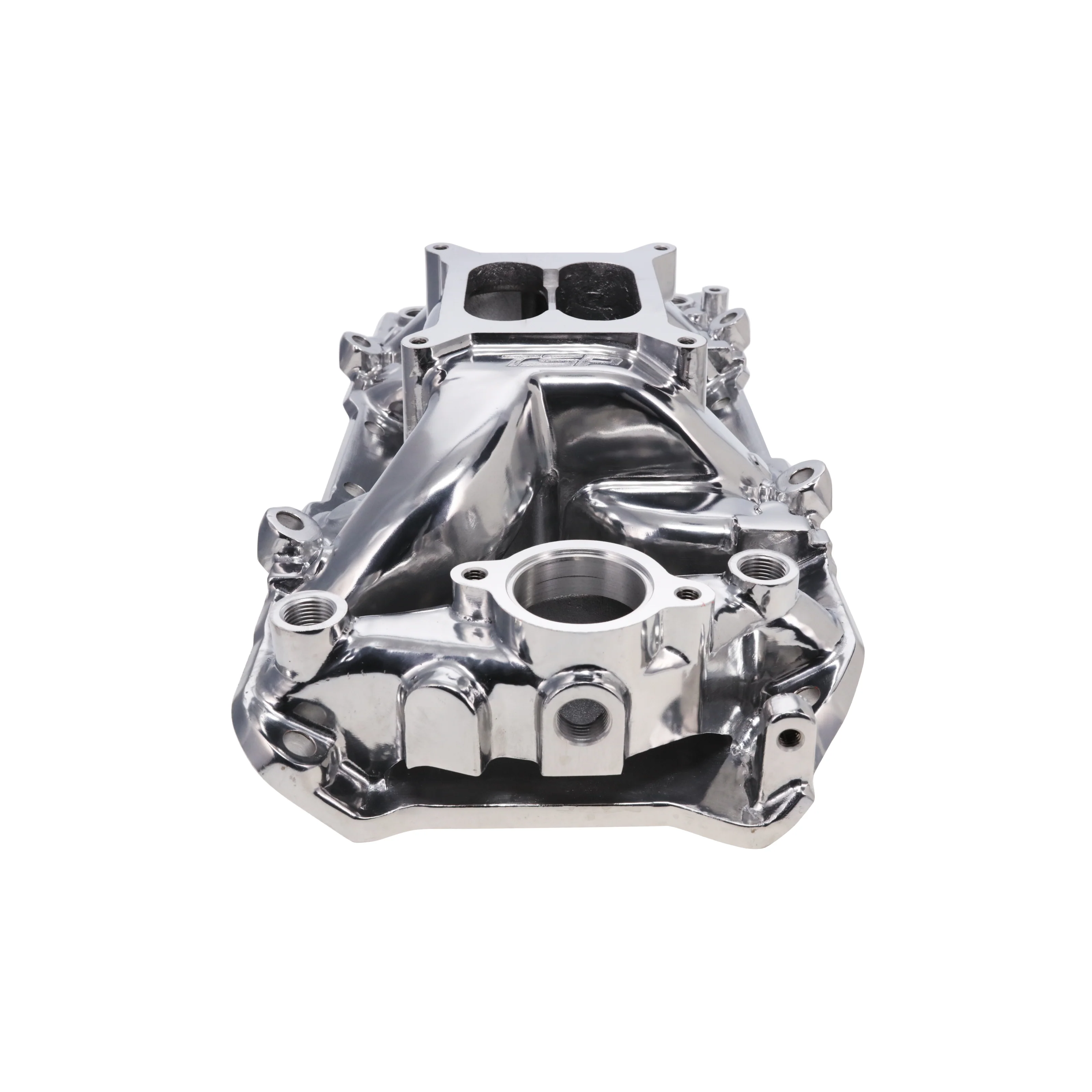 Chevy Big Block V8 Dual Plane Aluminum Intake Manifold - Polished - Image 2