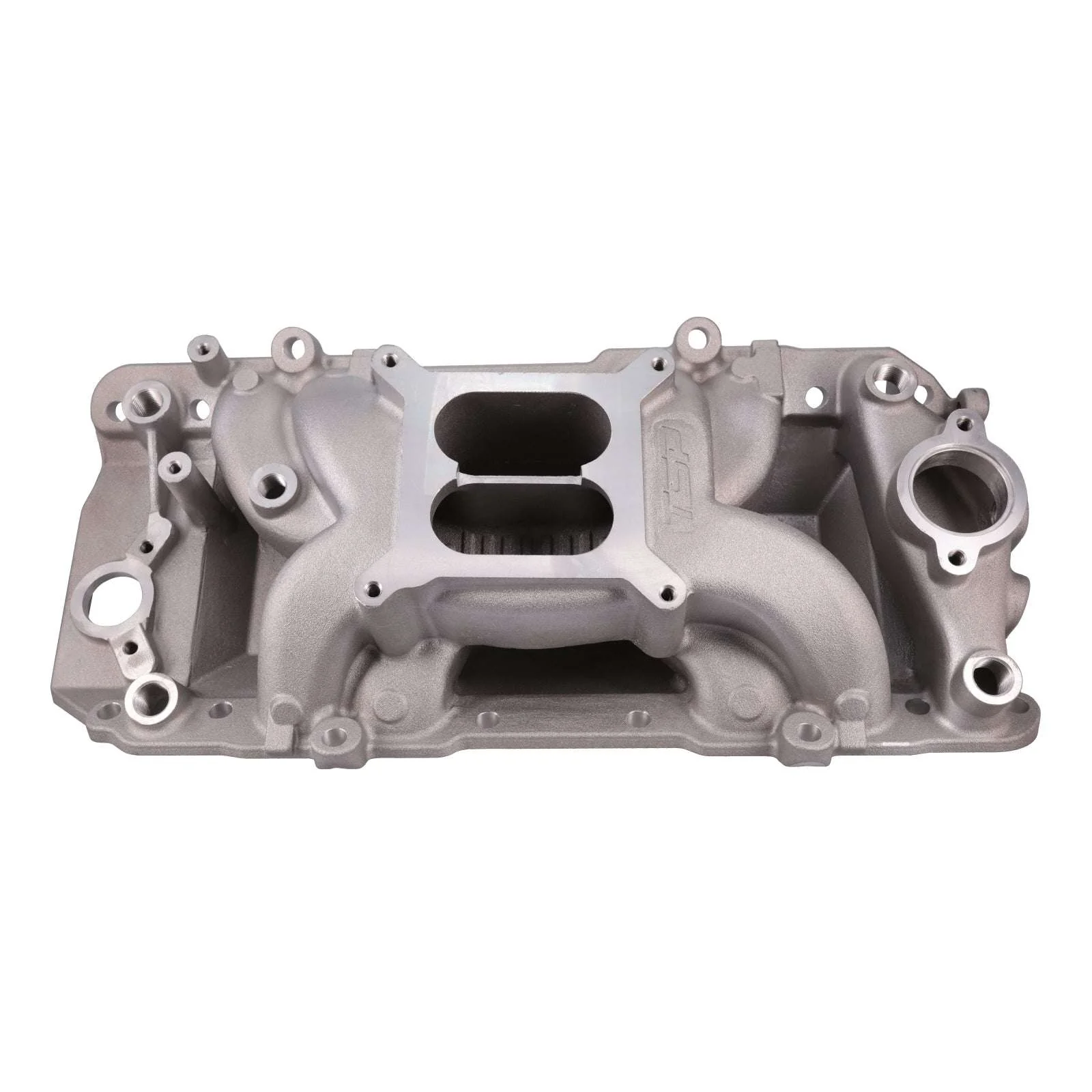 Chevy Big Block V8 Dual Plane Aluminum Intake Manifold - Satin - Image 2