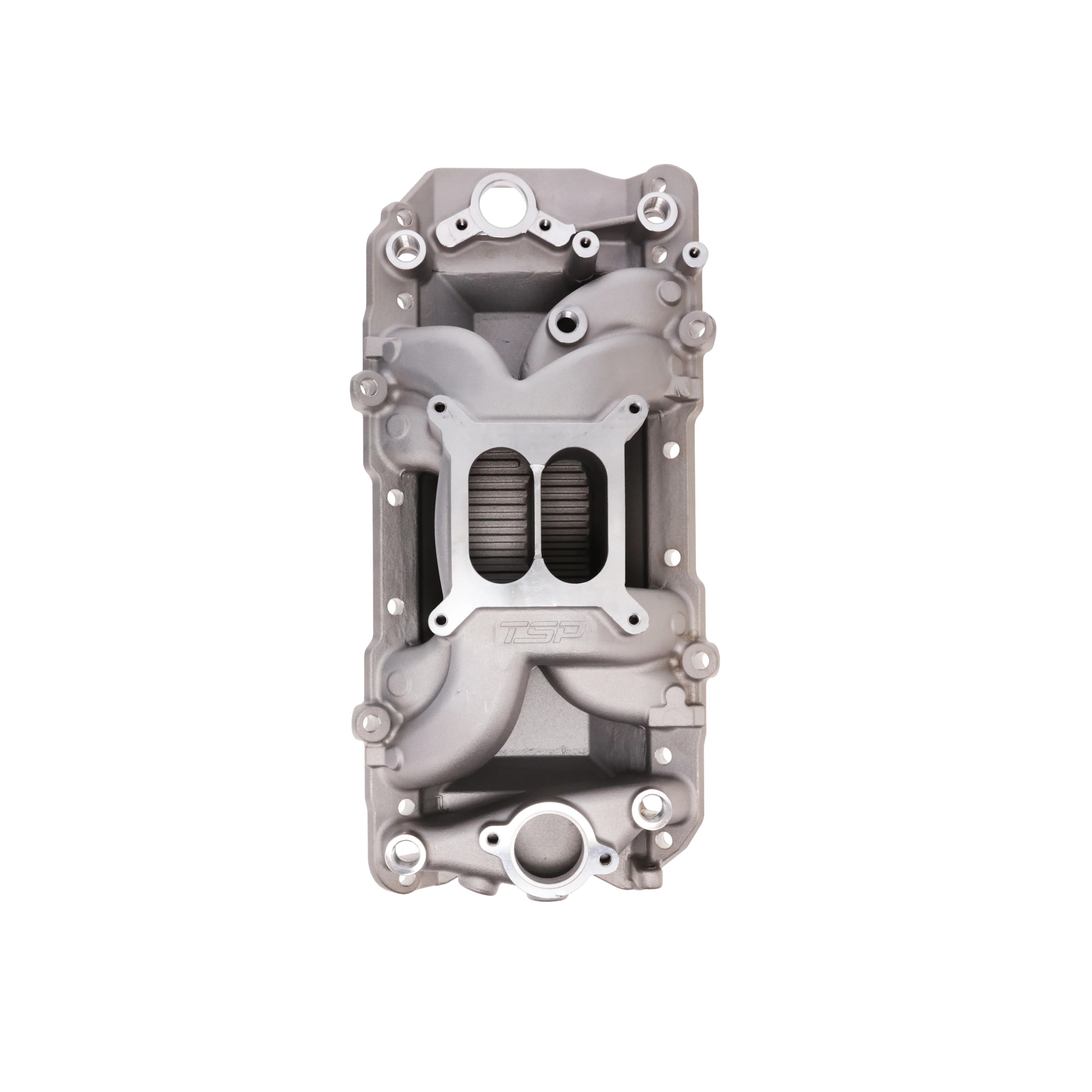 Chevy Big Block V8 Dual Plane Aluminum Intake Manifold - Satin - Image 3