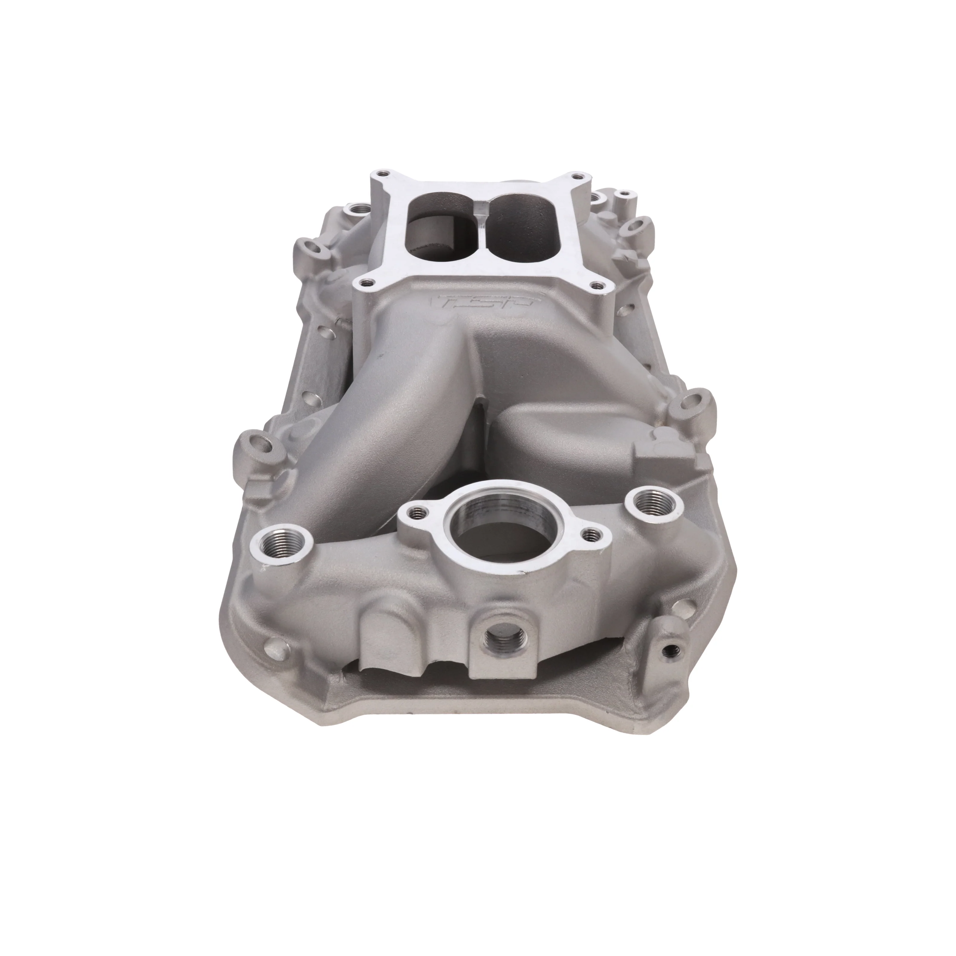 Chevy Big Block V8 Dual Plane Aluminum Intake Manifold - Satin - Image 4