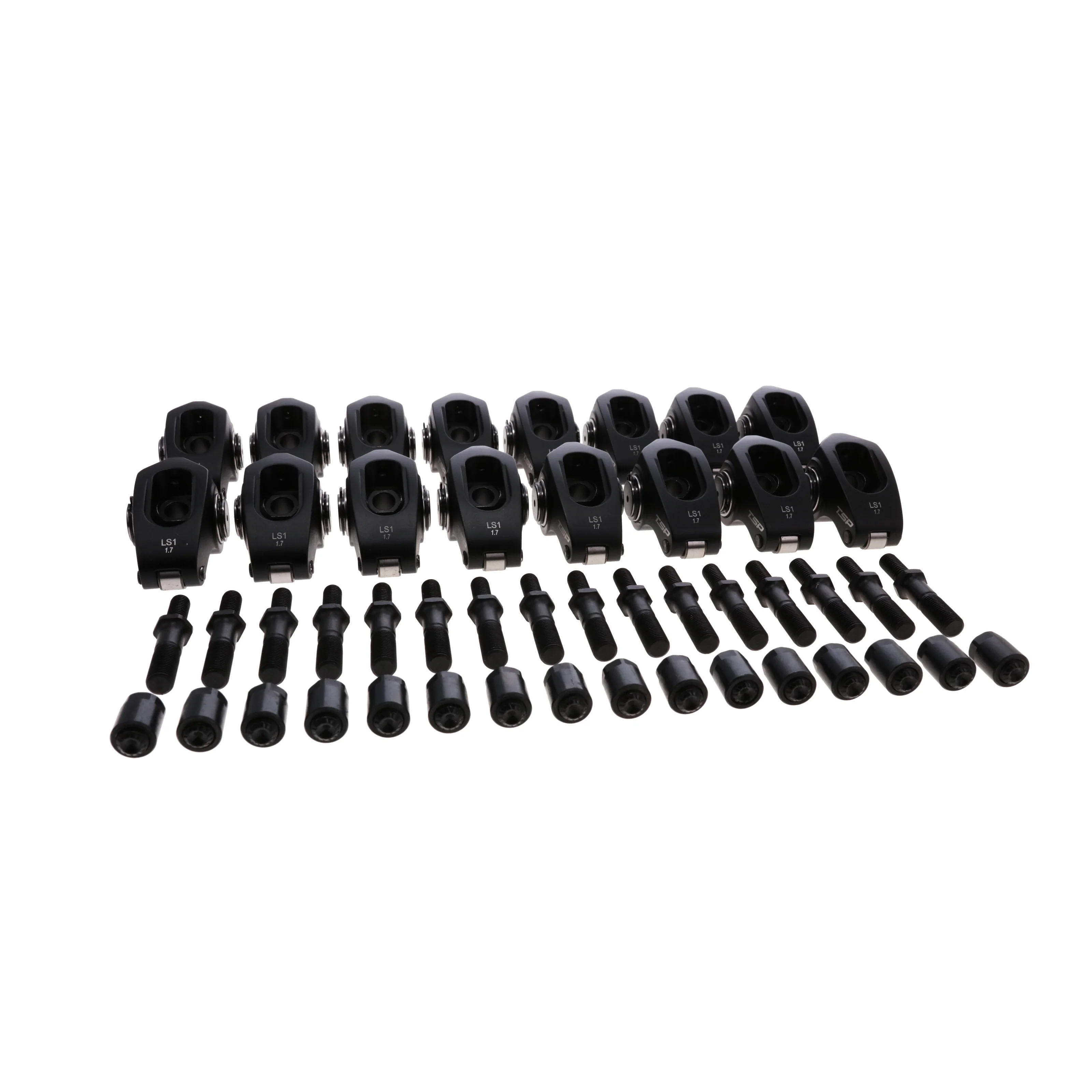 Chevy LS1/LS2/LS6 Pro Series 2024 Aluminum Roller Rocker Arms, 1.7 Ratio, Needle Bearing Tip