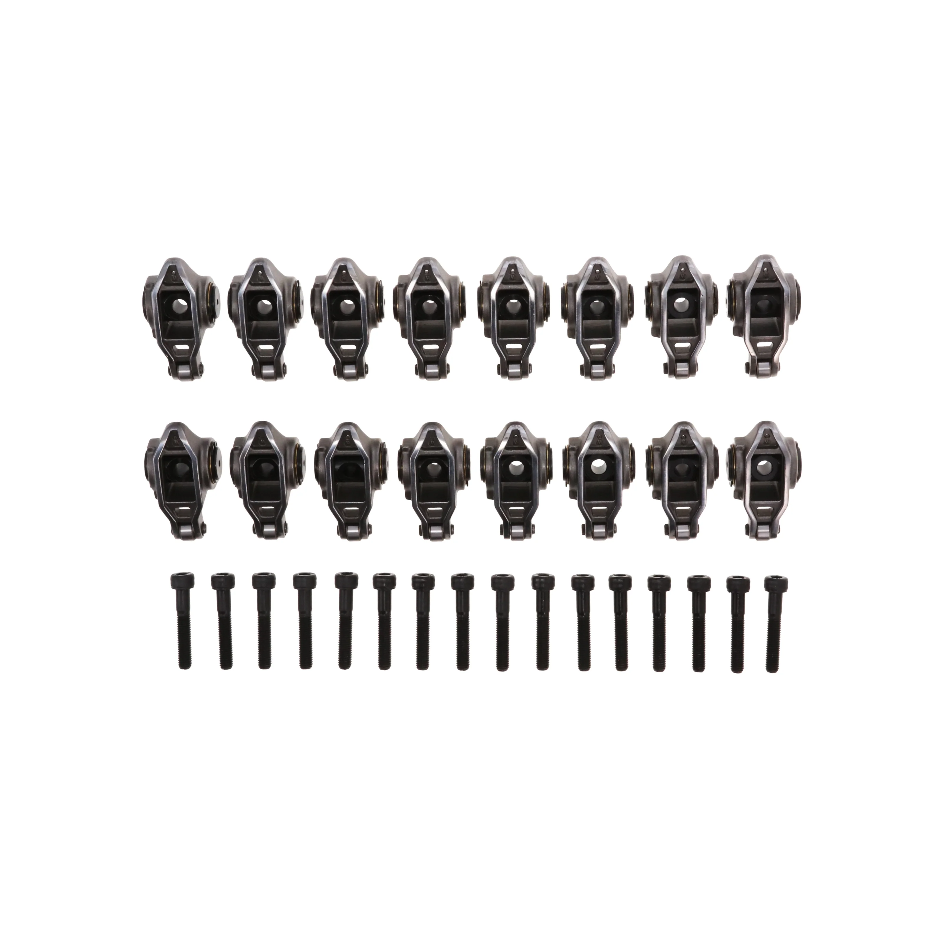 Chevy LS1/LS2/LS6 Pro Series Cast Steel Rocker Arms, 1.7 Ratio, Bronze Bushing Trunnion, Needle Bearing Tip - Image 2
