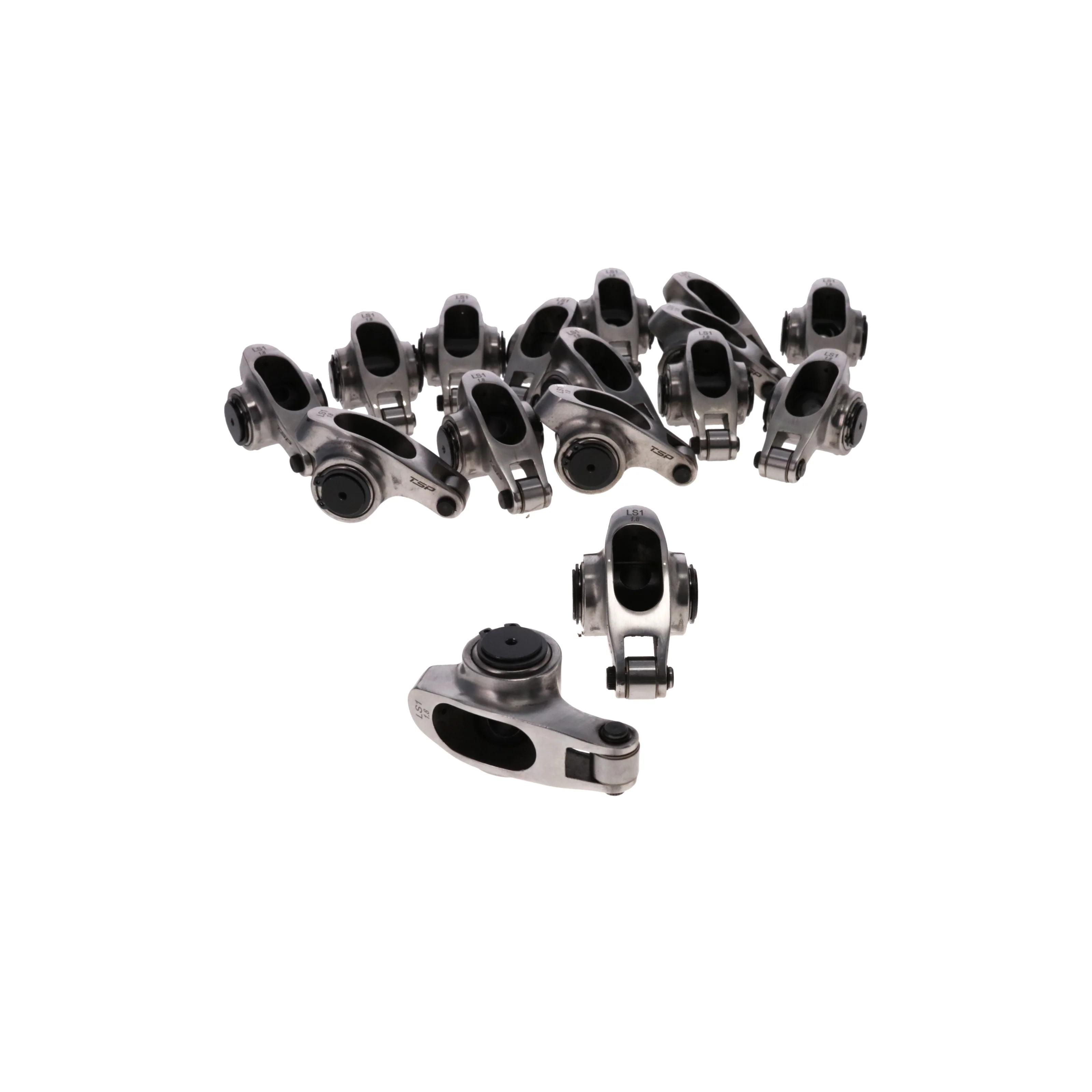 Chevy LS1/LS2/LS6 Pro Series Stainless Steel Rocker Arms, 1.8 Ratio, 3/8 in. Stud, Needle Bearing Tip - Image 3