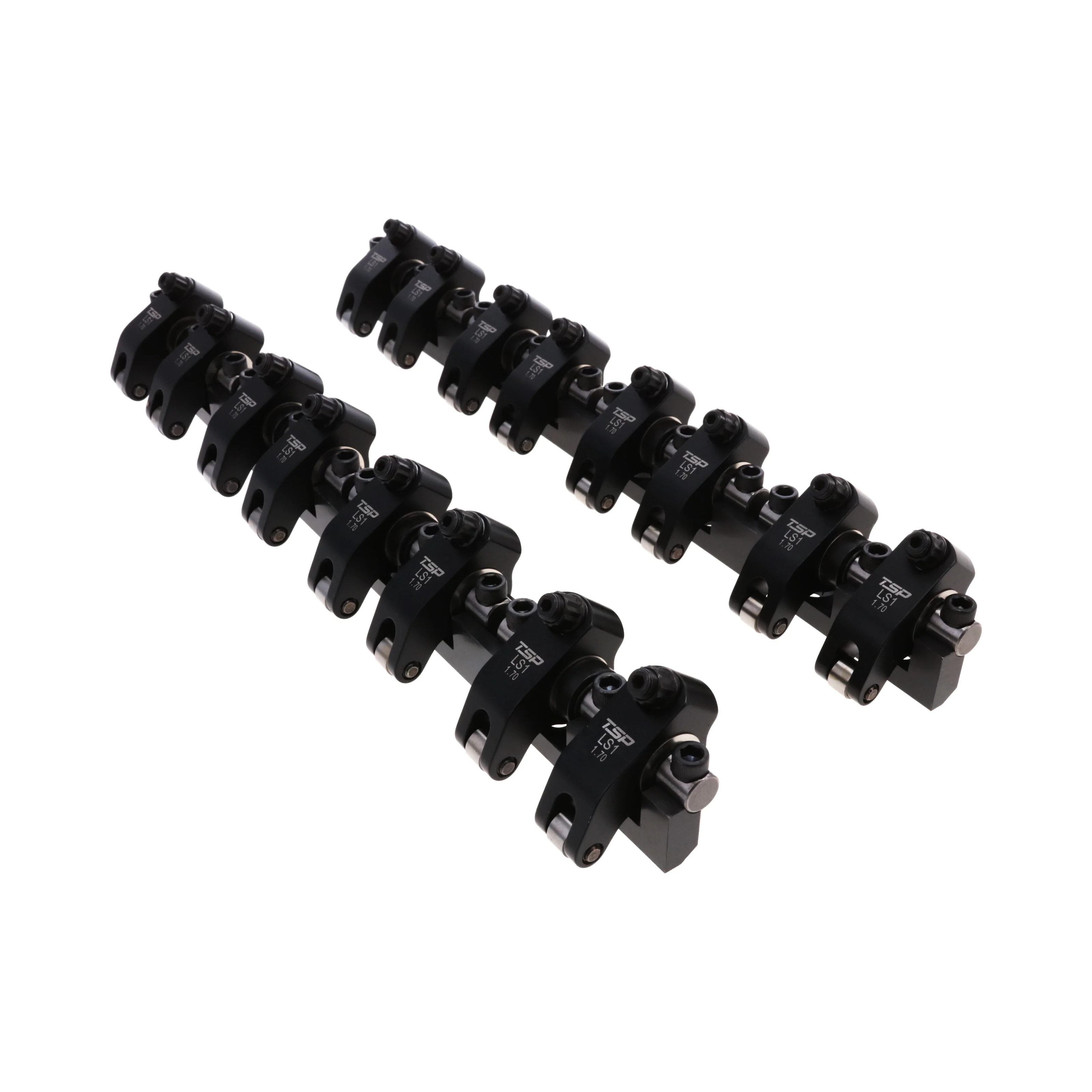 Chevy LS1 Pro Series 2024 Aluminum Roller Rocker Arm System, 1.7 Ratio, Needle Bearing Trunnion, Needle Bearing Tip