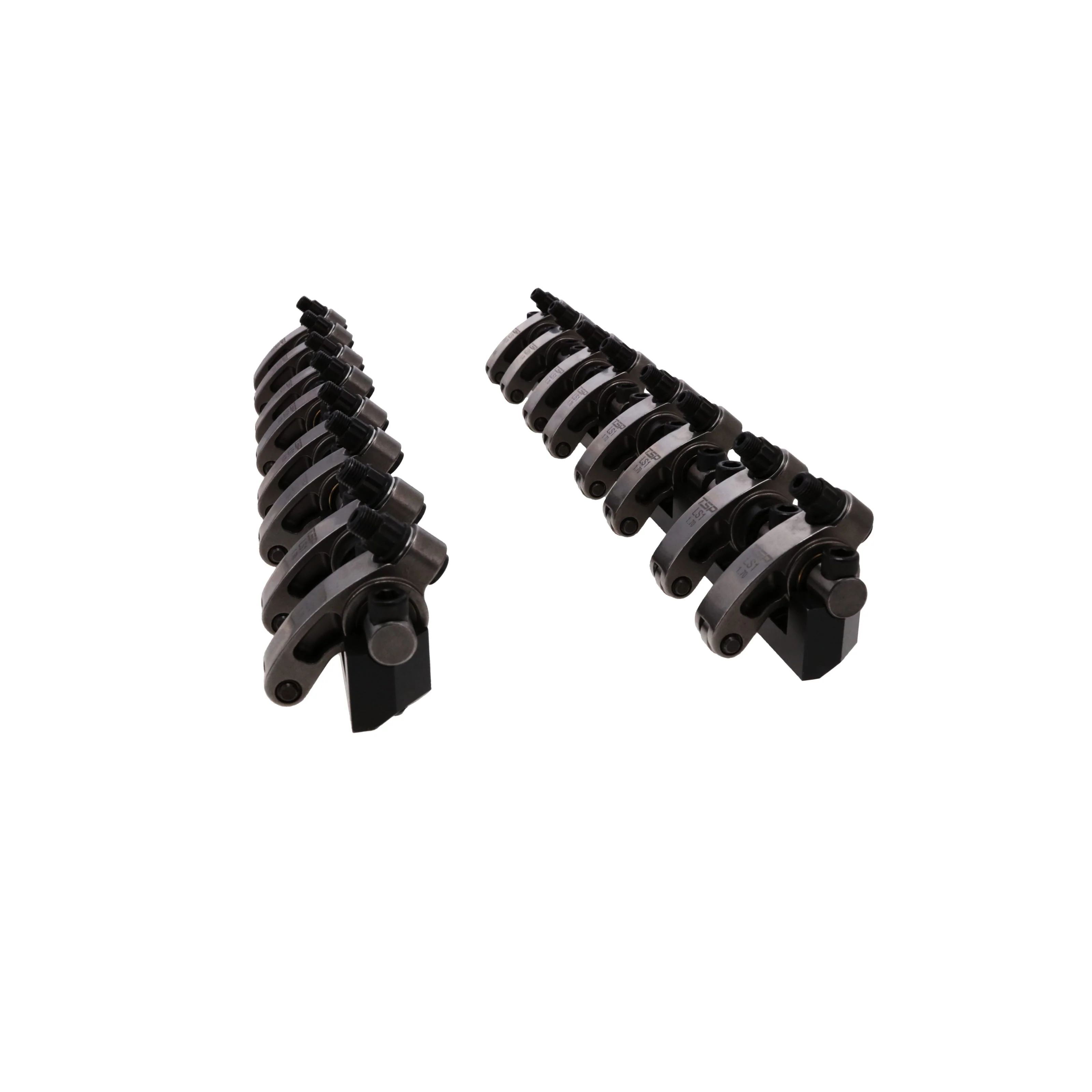 Chevy LS1 Stainless Steel Shaft Pro Series Rocker Arm System, 1.7 Ratio, Bronze Bushing Trunnion, Needle Bearing Tip - Image 2