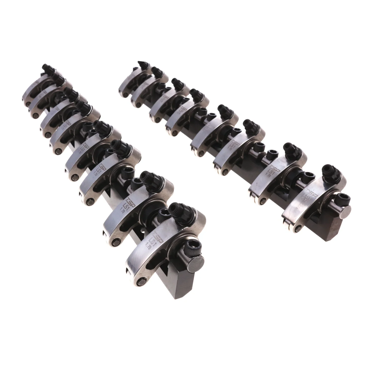 Chevy LS1 Stainless Steel Shaft Pro Series Rocker Arm System, 1.7 Ratio, Needle Bearing Trunnion, Needle Bearing Tip - Image 4