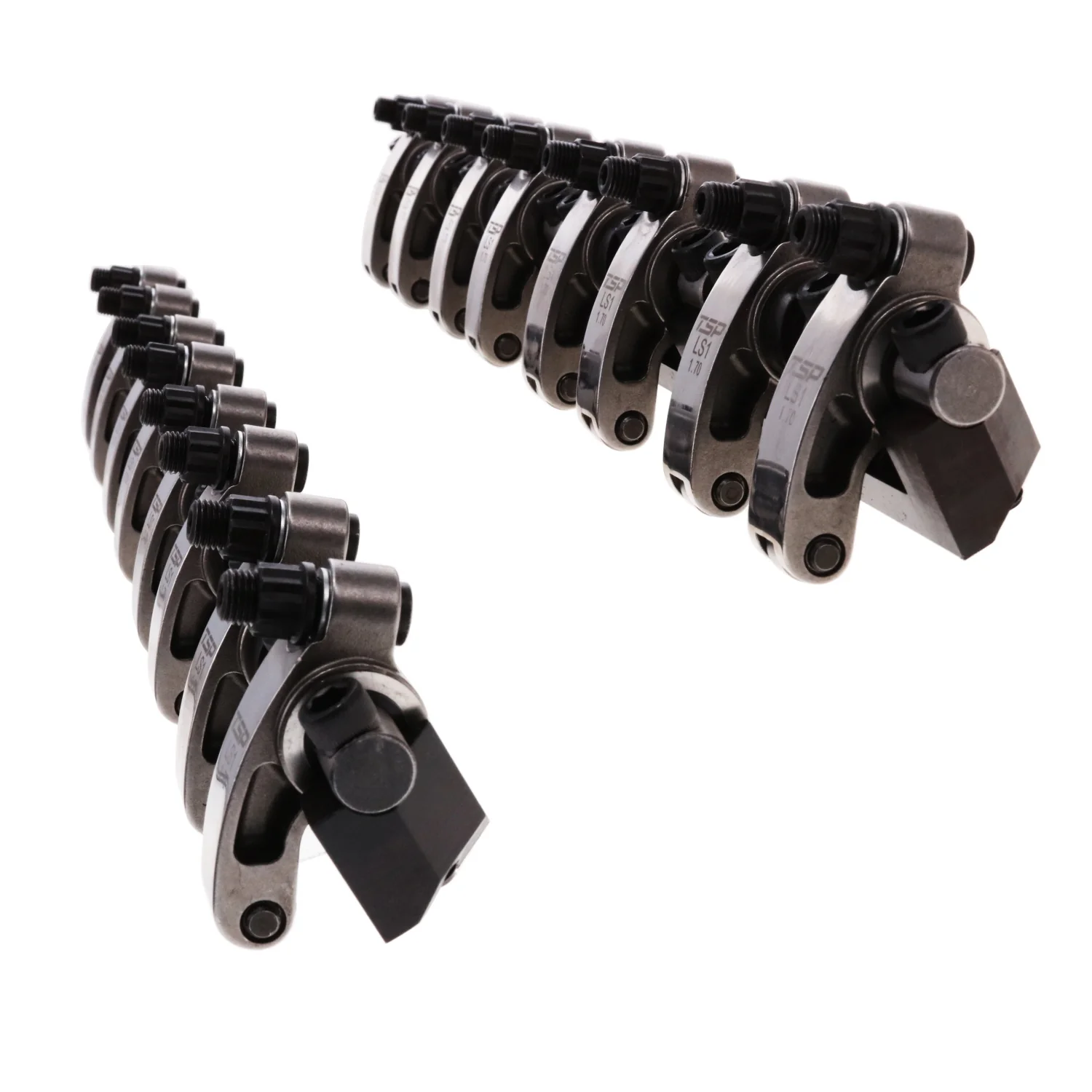 Chevy LS1 Stainless Steel Shaft Pro Series Rocker Arm System, 1.7 Ratio, Needle Bearing Trunnion, Needle Bearing Tip - Image 5